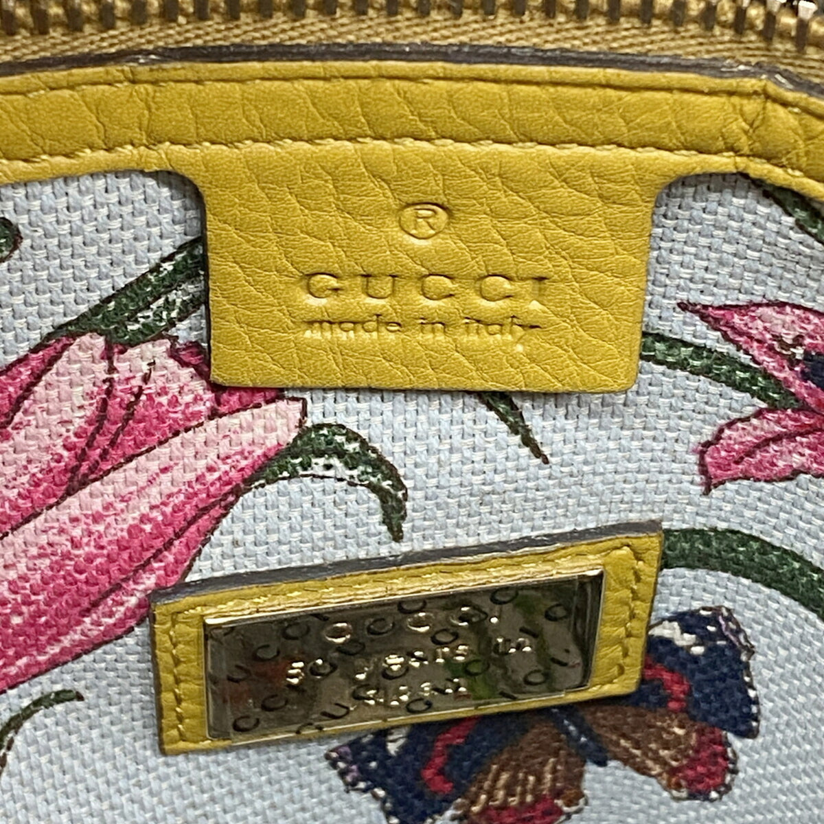 Gucci Yellow Leather Handbag (Pre-Owned)