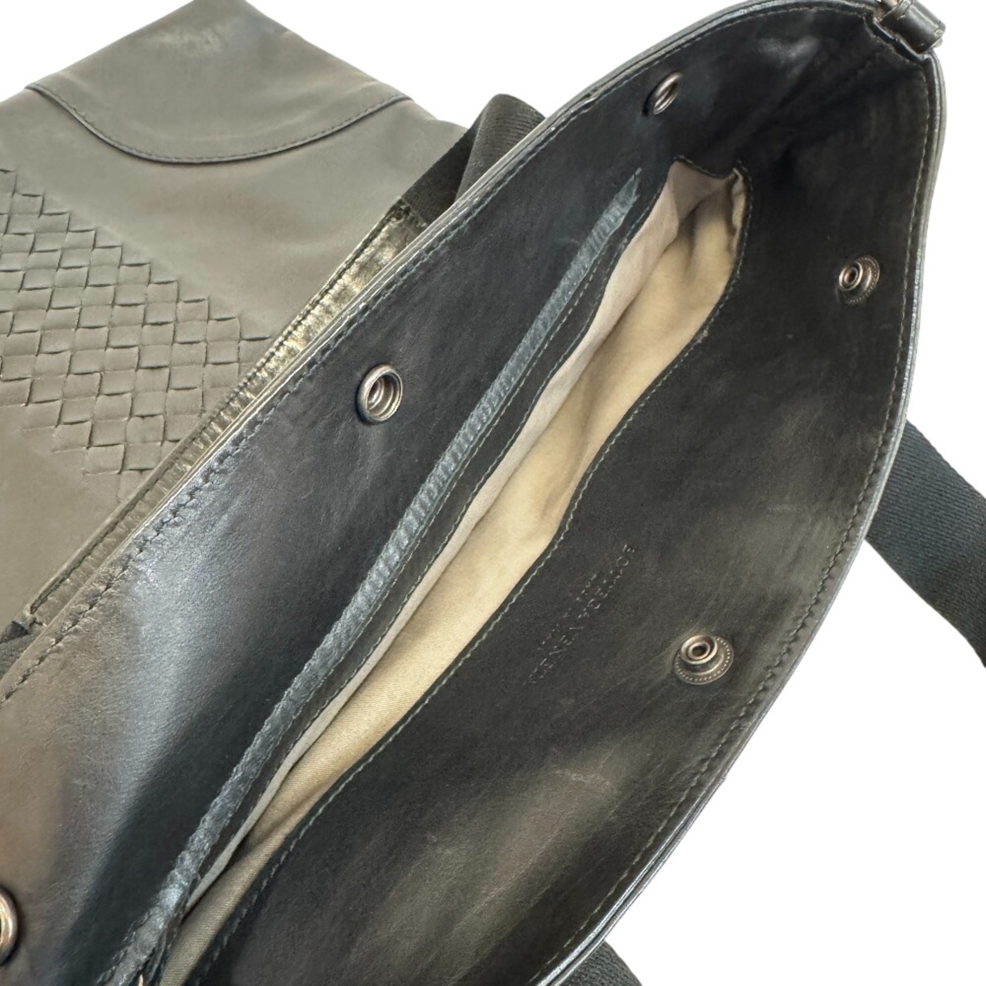 Bottega Veneta Intrecciato Black Leather Tote Bag (Pre-Owned)