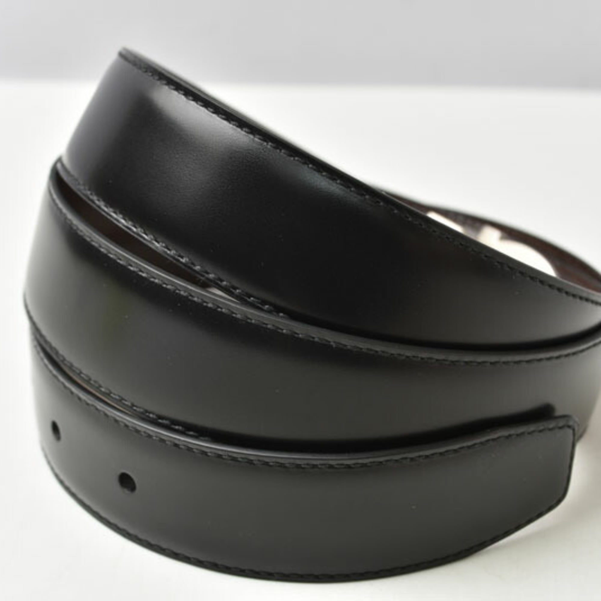 Salvatore Ferragamo Black Brown Standard Belt (Pre-Owned)