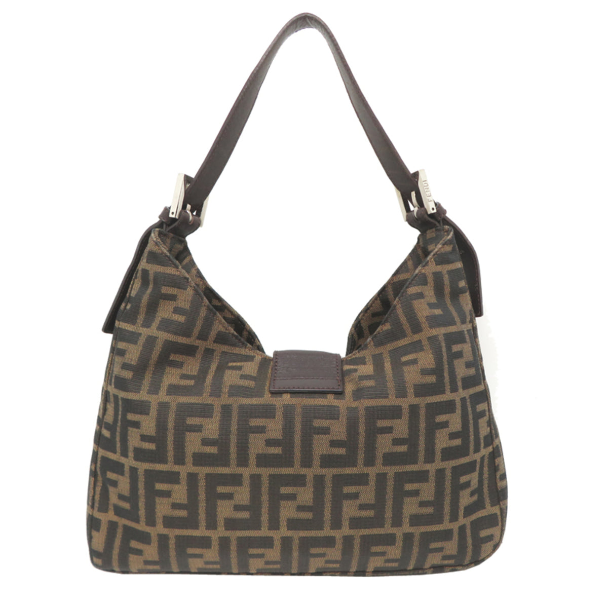 Fendi Brown Canvas Handbag (Pre-Owned)