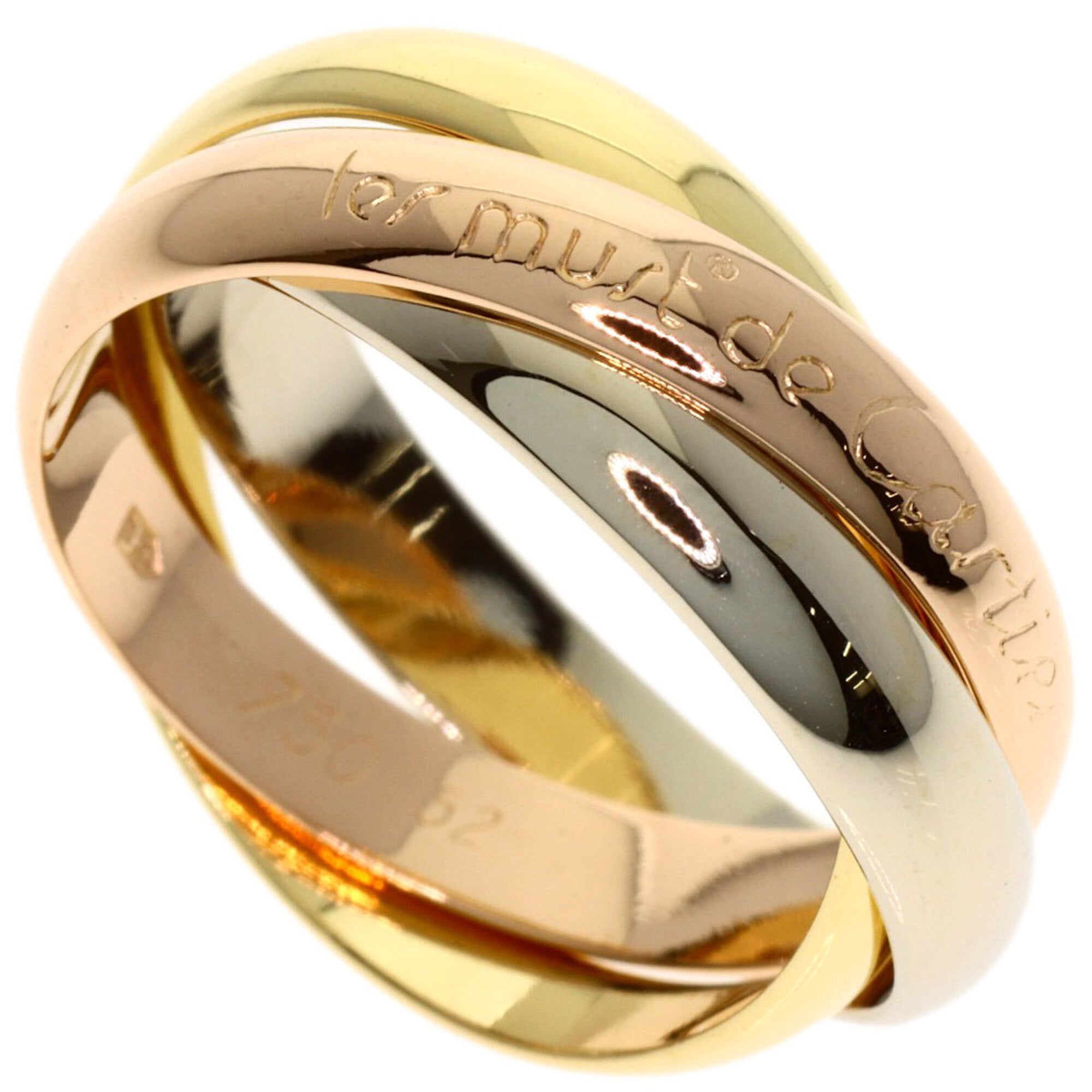 Cartier Yellow Gold (18K) Pink Gold (18K) White Gold (18K) Band Ring (Pre-Owned)