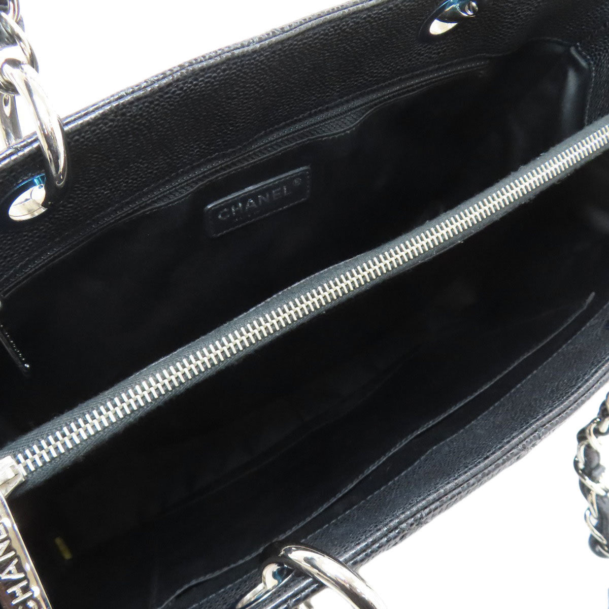 Chanel Black Leather Tote Bag (Pre-Owned)