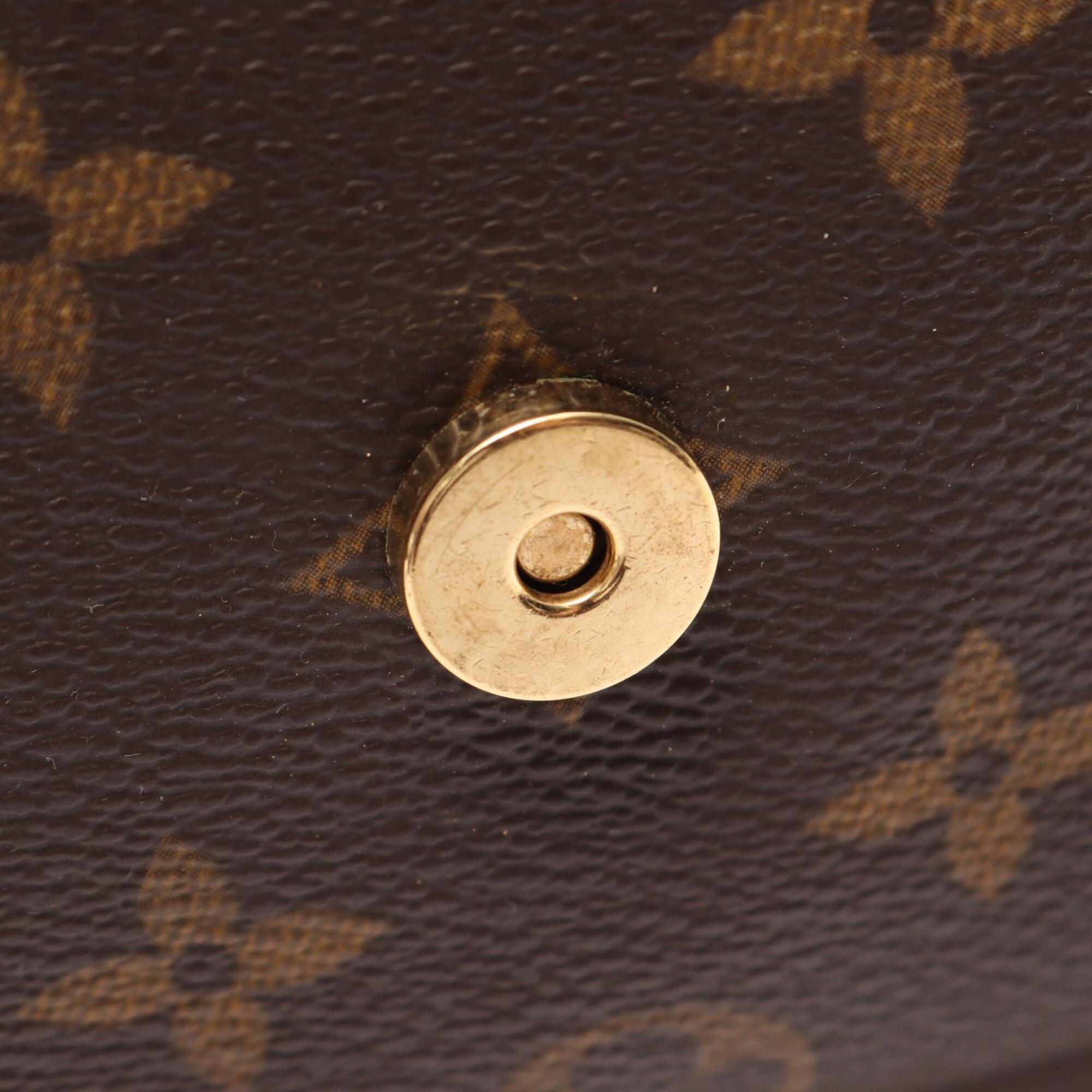 Louis Vuitton Brown Pvc Leather Handbag Shoulder Bag (Pre-Owned)