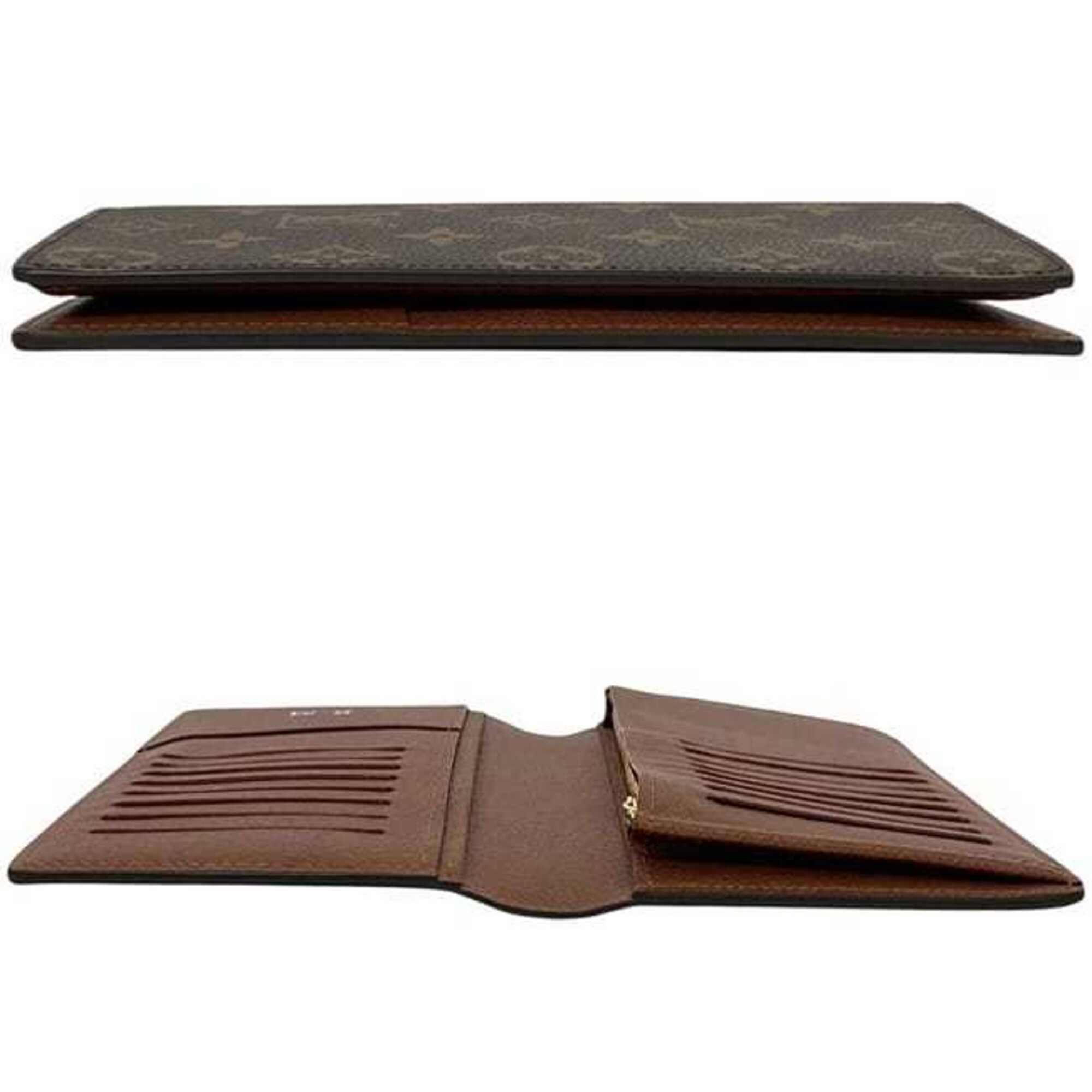 Louis Vuitton Monogram Brown Monogram Long Wallet (Bi-Fold) (Pre-Owned)
