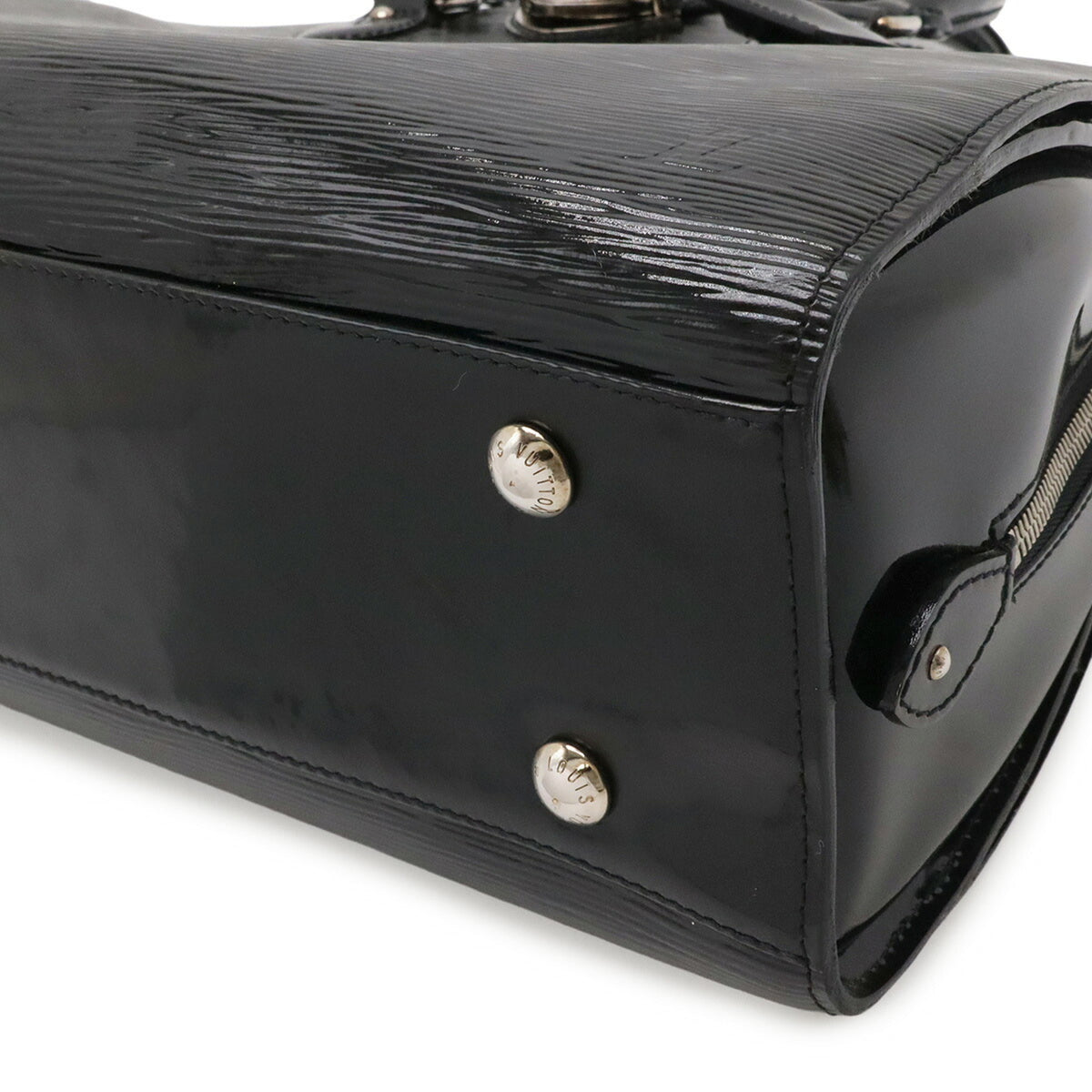 Louis Vuitton Black Noir Leather Handbag Tote Bag (Pre-Owned)