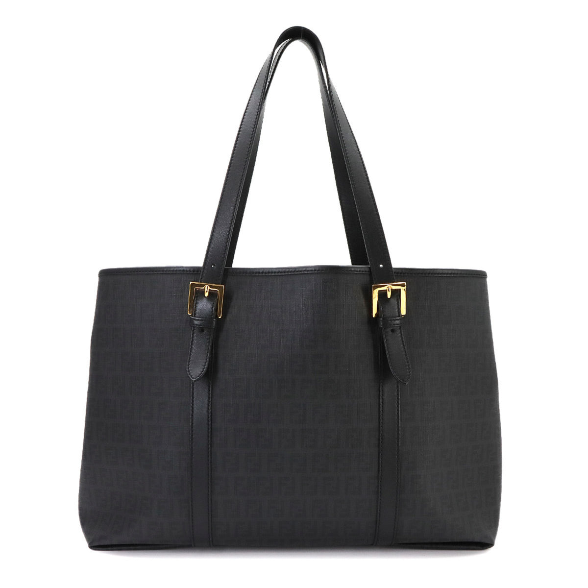 Fendi Black Pvc Leather Tote Bag (Pre-Owned)