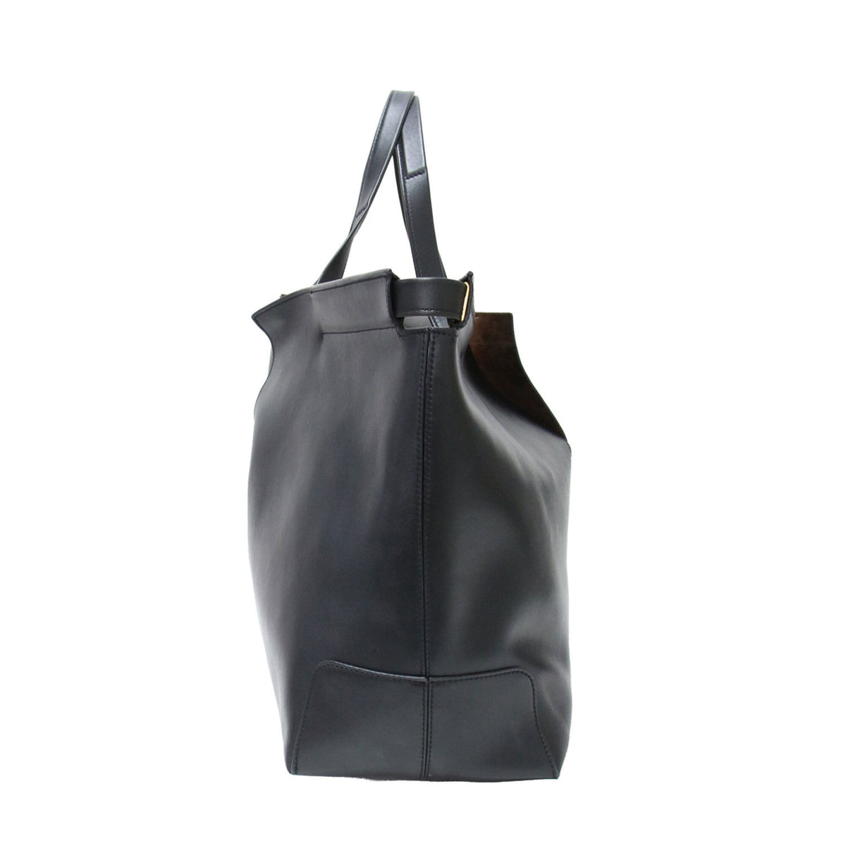 Tod's Black Leather Pouch Shopping Bag Tote Bag (Pre-Owned)