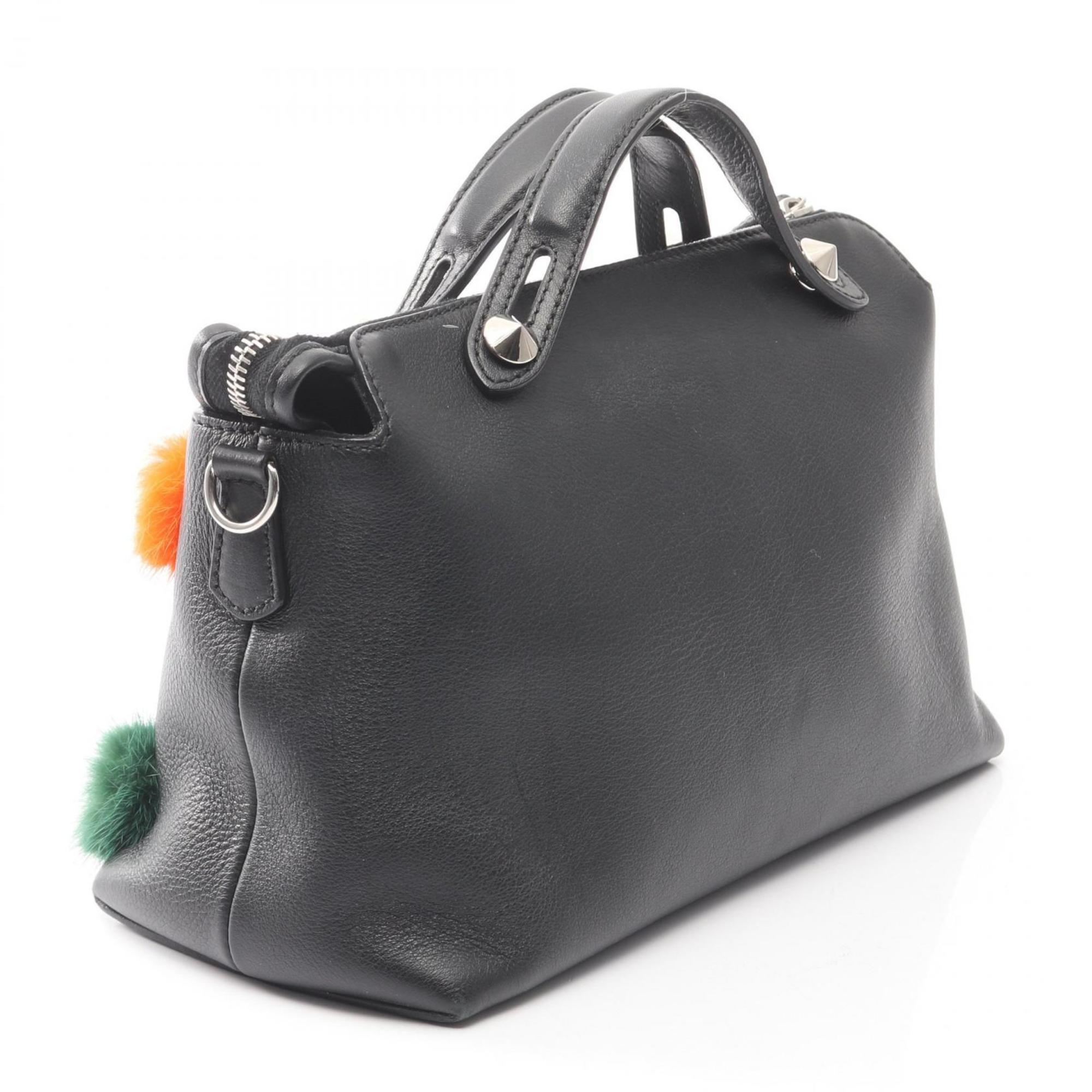 Fendi Black Multi-Color Leather Handbag (Pre-Owned)