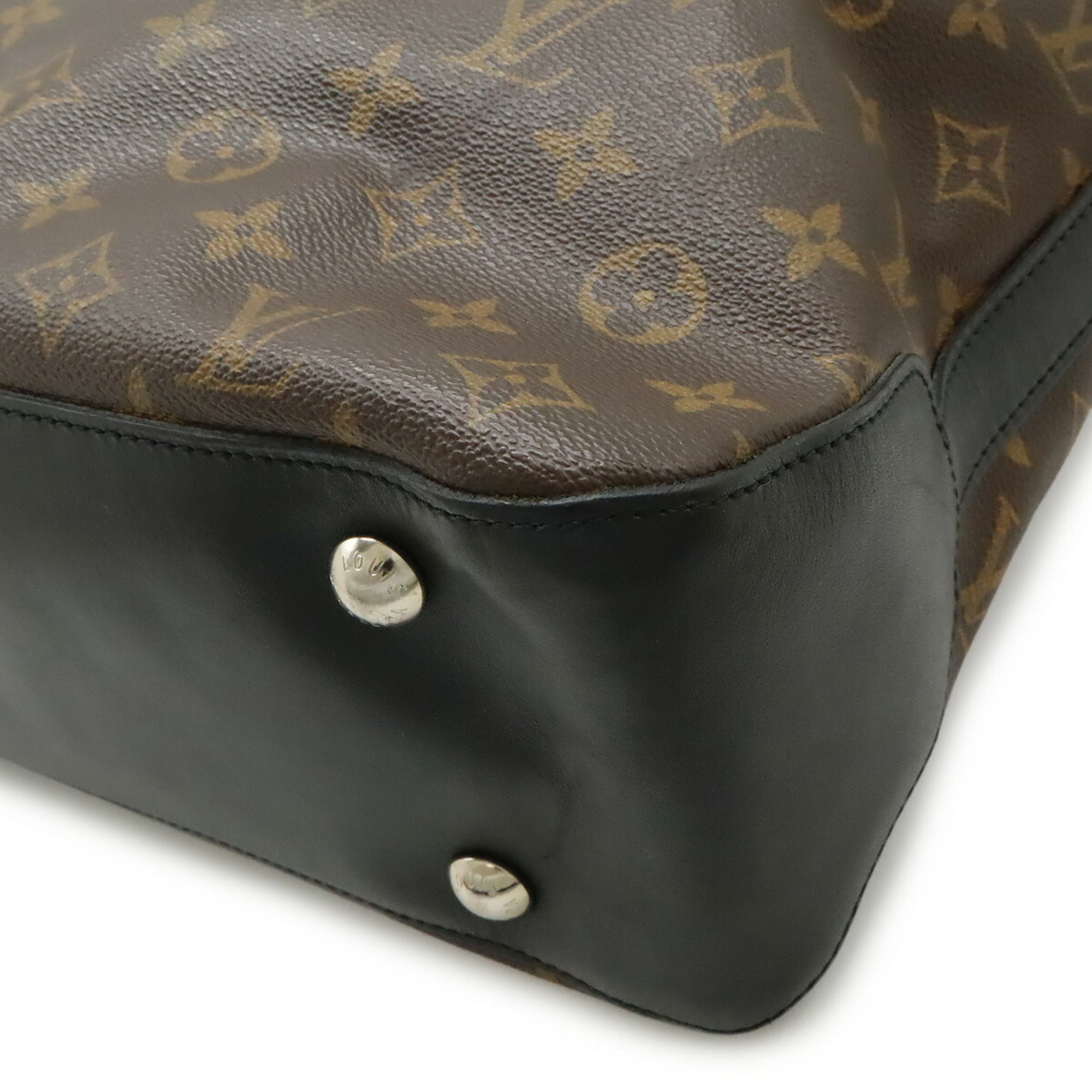 Louis Vuitton Monogram Black Brown Monogram Shoulder Bag Tote Bag (Pre-Owned)