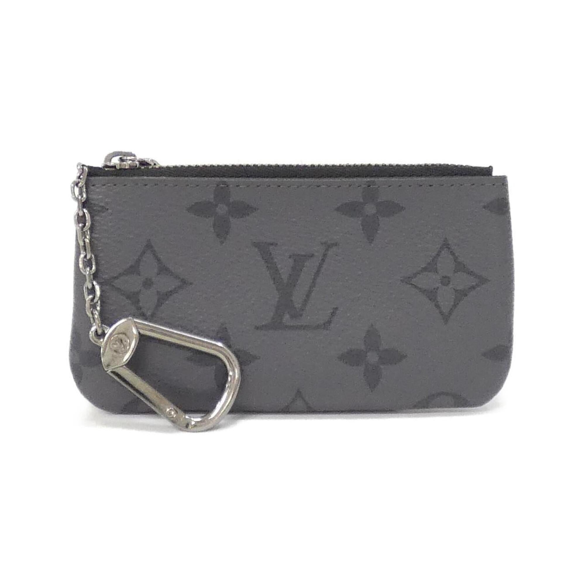 Louis Vuitton Monogram Eclipse Black Gris Coated Canvas Coin Purse/Coin Case (Pre-Owned)