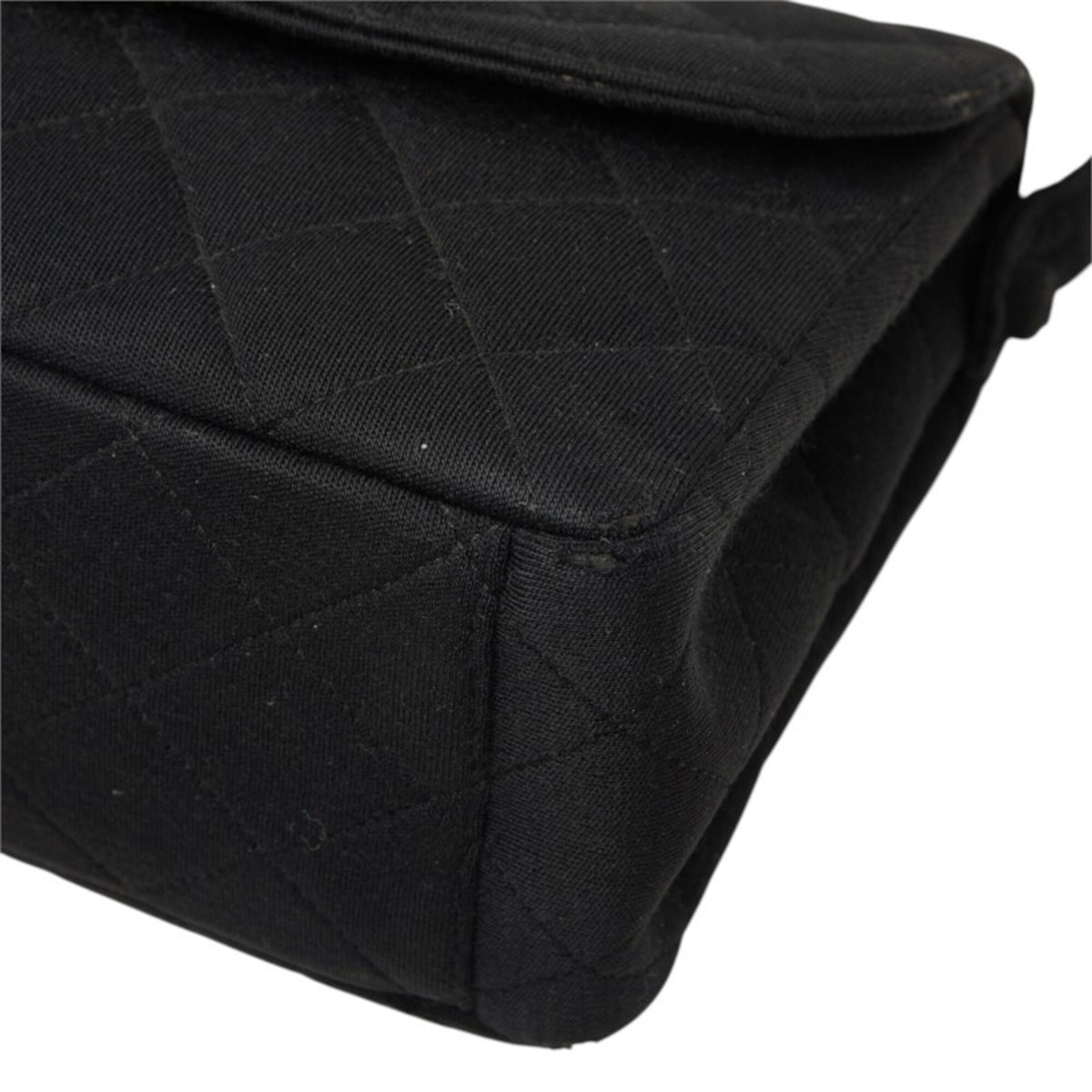 Chanel Black Canvas Shoulder Bag (Pre-Owned)