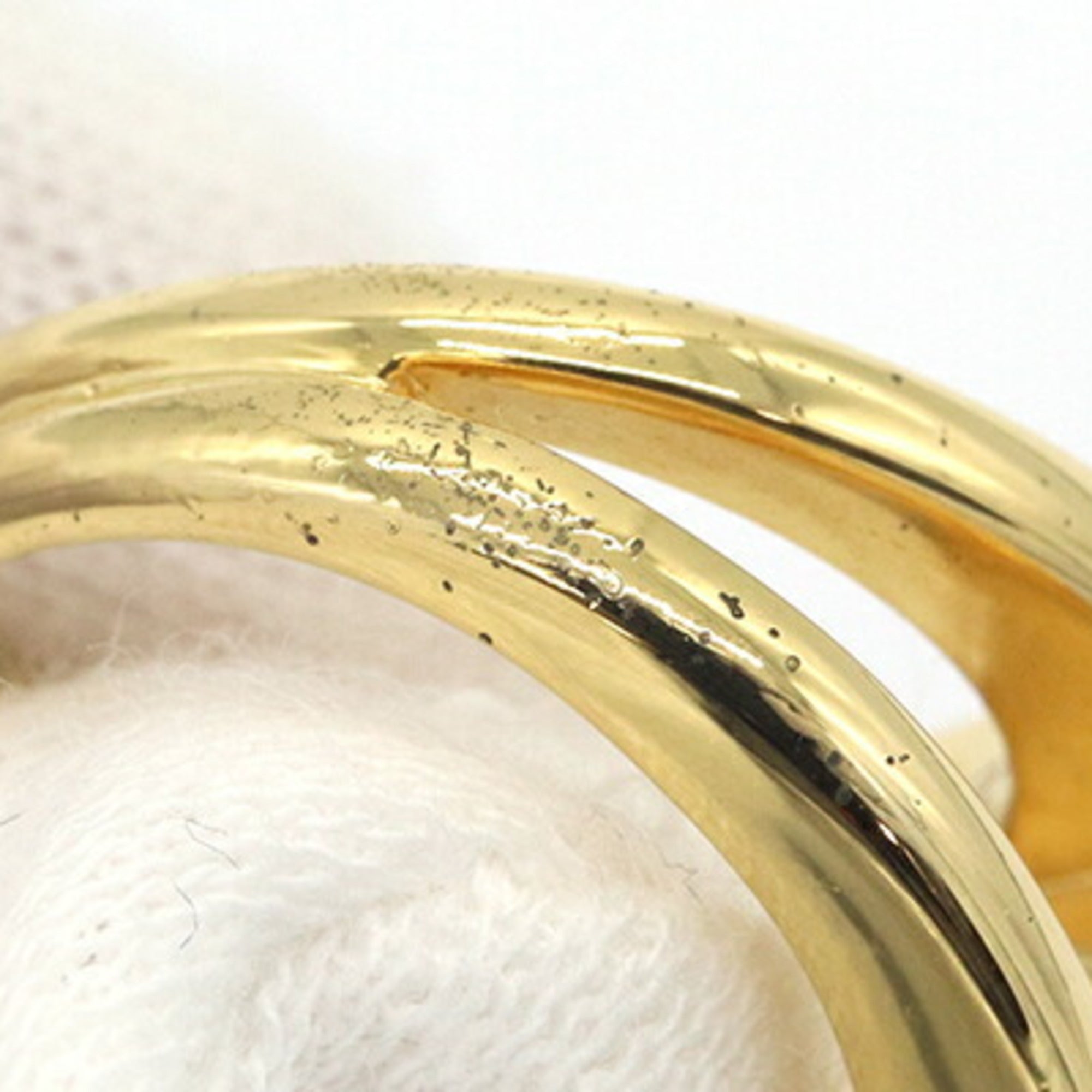 Hermes Green Metal Band Ring (Pre-Owned)