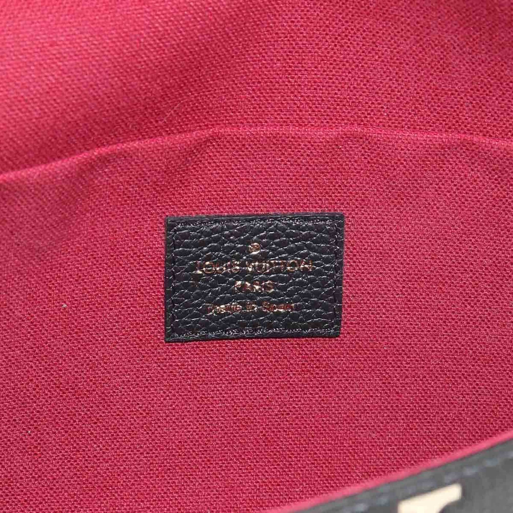 Louis Vuitton Beige Bicolor Black Monogram Monogram Empreinte Pochette (Pre-Owned)