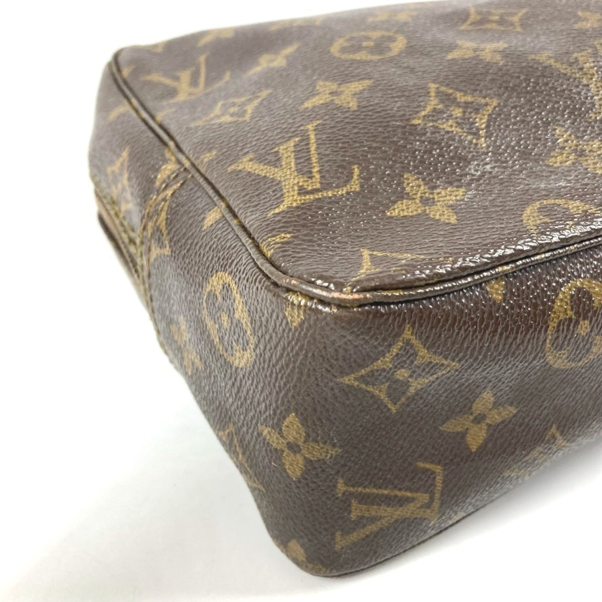 Louis Vuitton Brown Monogram Canvas Clutch Bag Pouch (Pre-Owned)