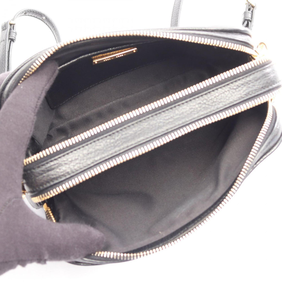 Miu Miu Black Leather Handbag Shoulder Bag (Pre-Owned)