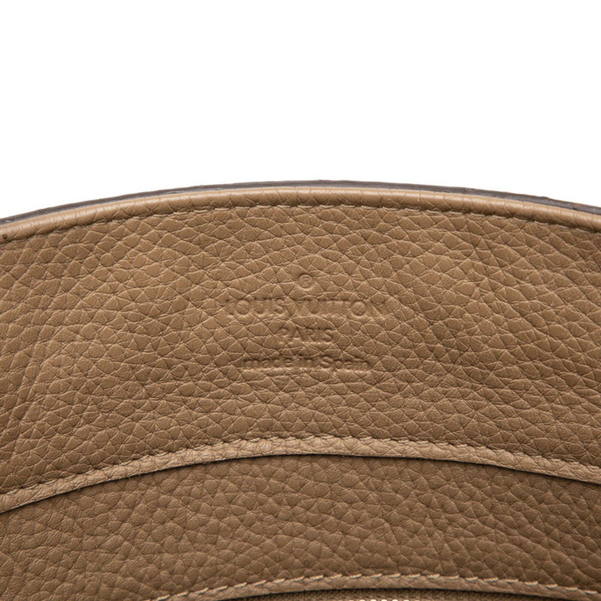 Louis Vuitton Brown Leather Shoulder Bag Tote Bag (Pre-Owned)