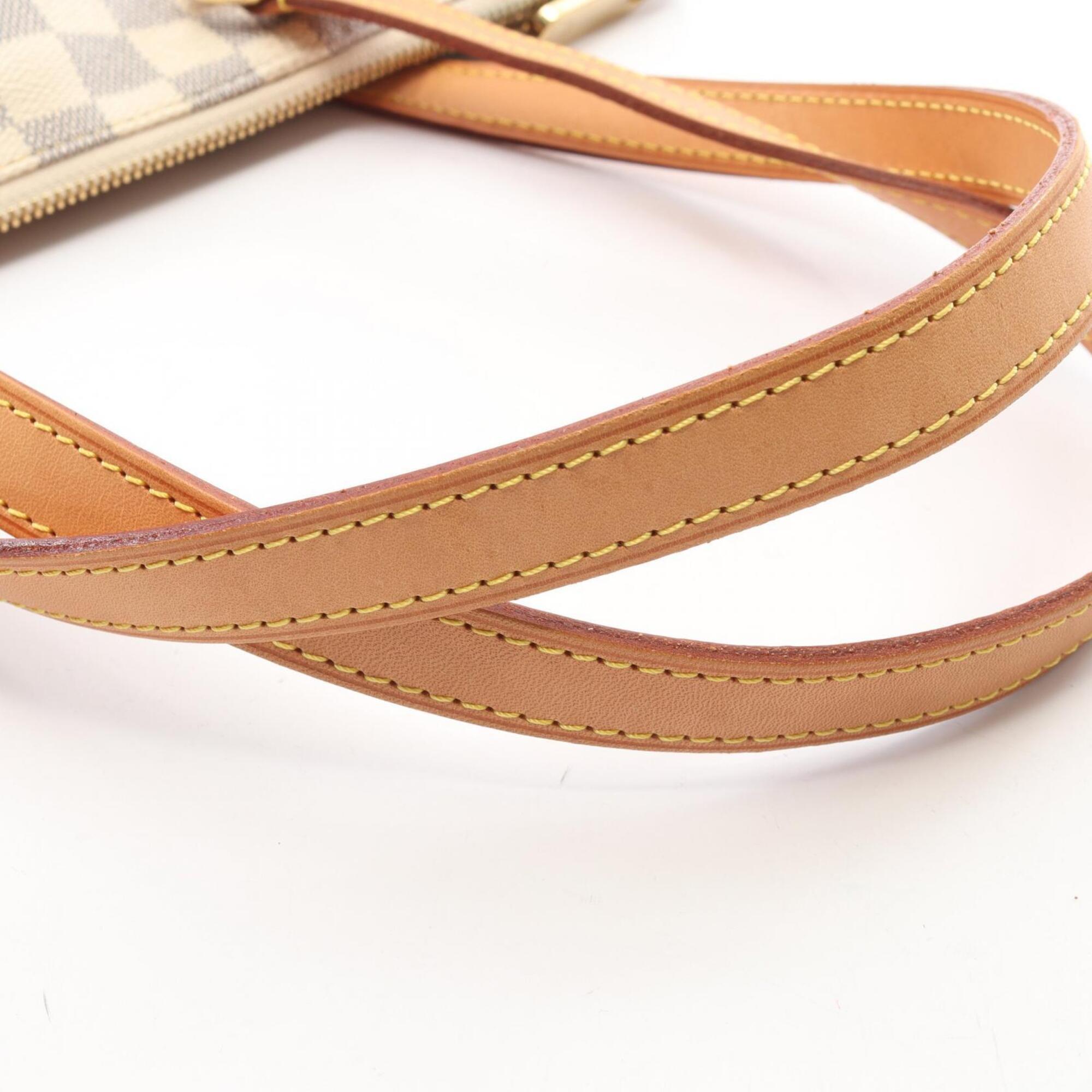 Louis Vuitton White Pvc Leather Handbag Tote Bag (Pre-Owned)