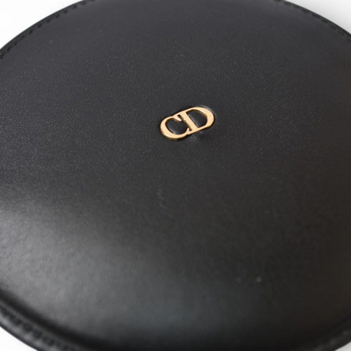 Christian Dior Black Leather Coin Purse/Coin Case (Pre-Owned)