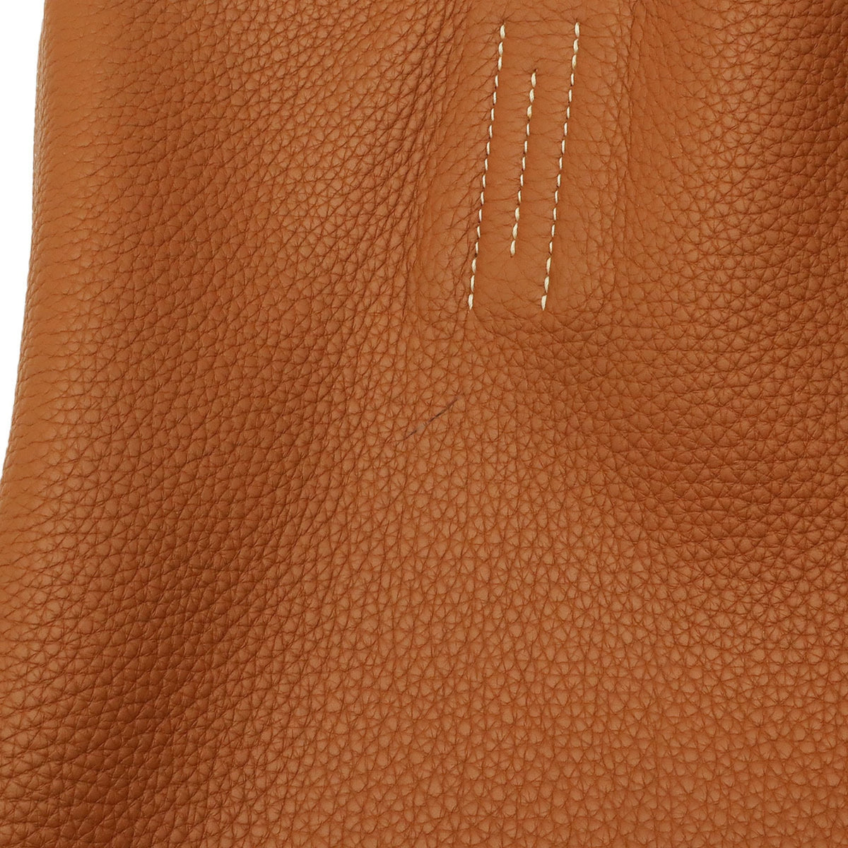 Hermes Gold Orange Taurillon Clemence Leather Tote Bag (Pre-Owned)