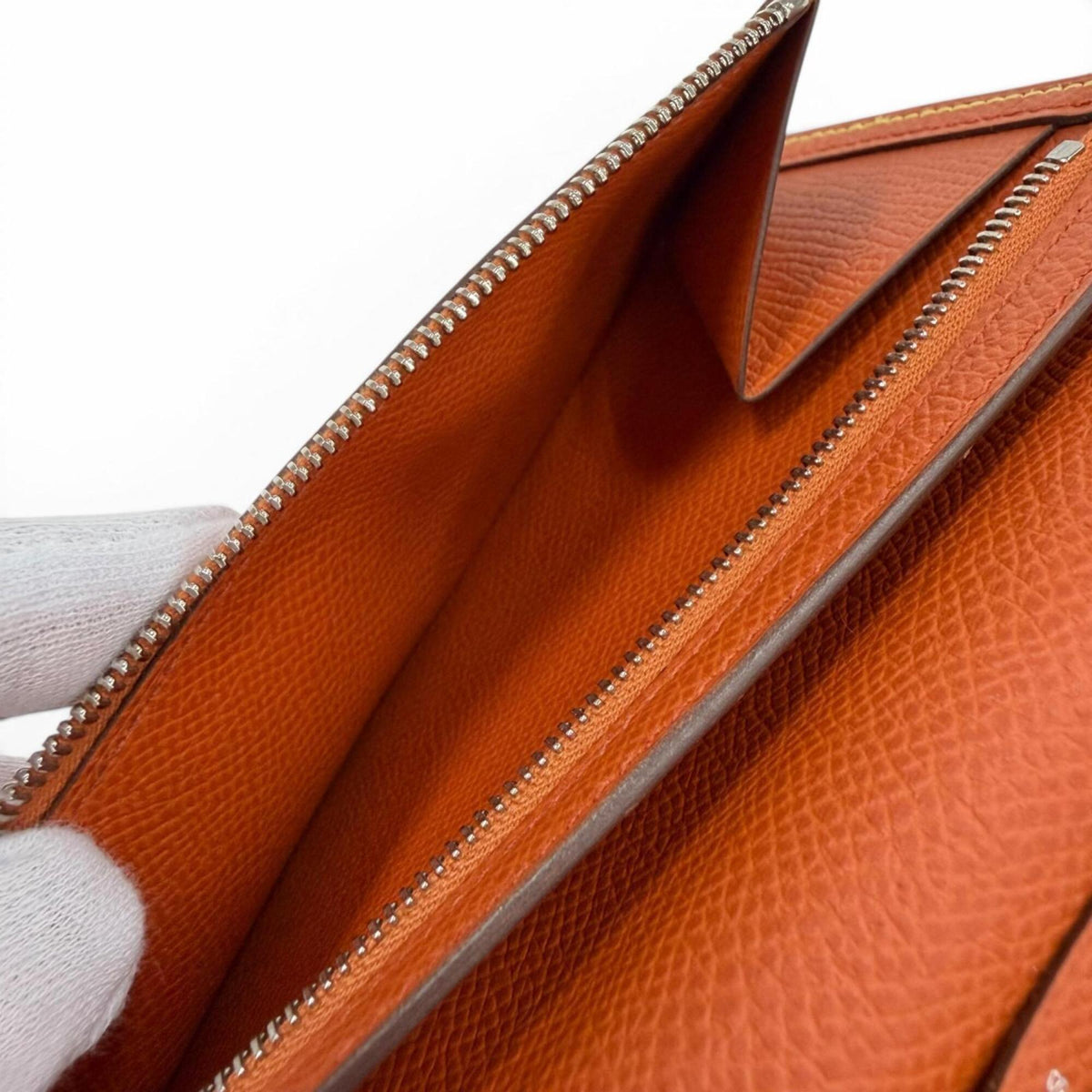 Hermes Lime Epsom Leather Long Wallet (Bi-Fold) (Pre-Owned)