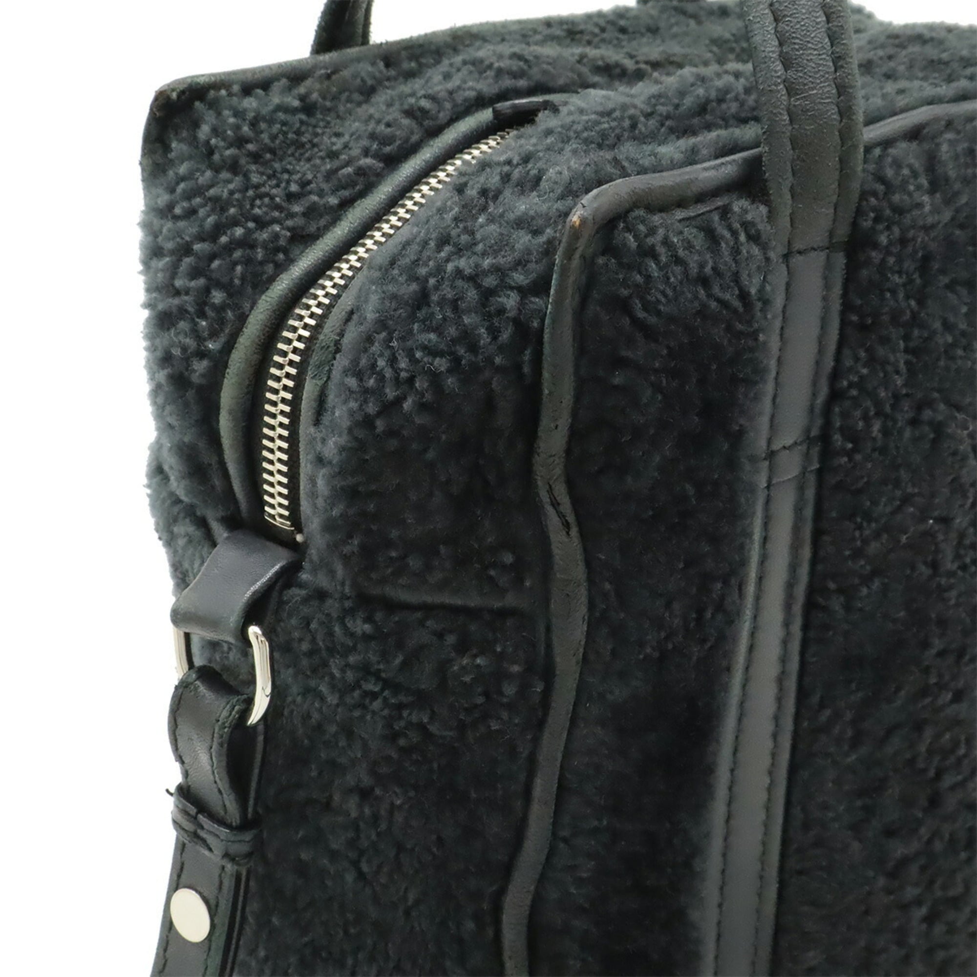 Balenciaga Black Leather Handbag Shoulder Bag (Pre-Owned)