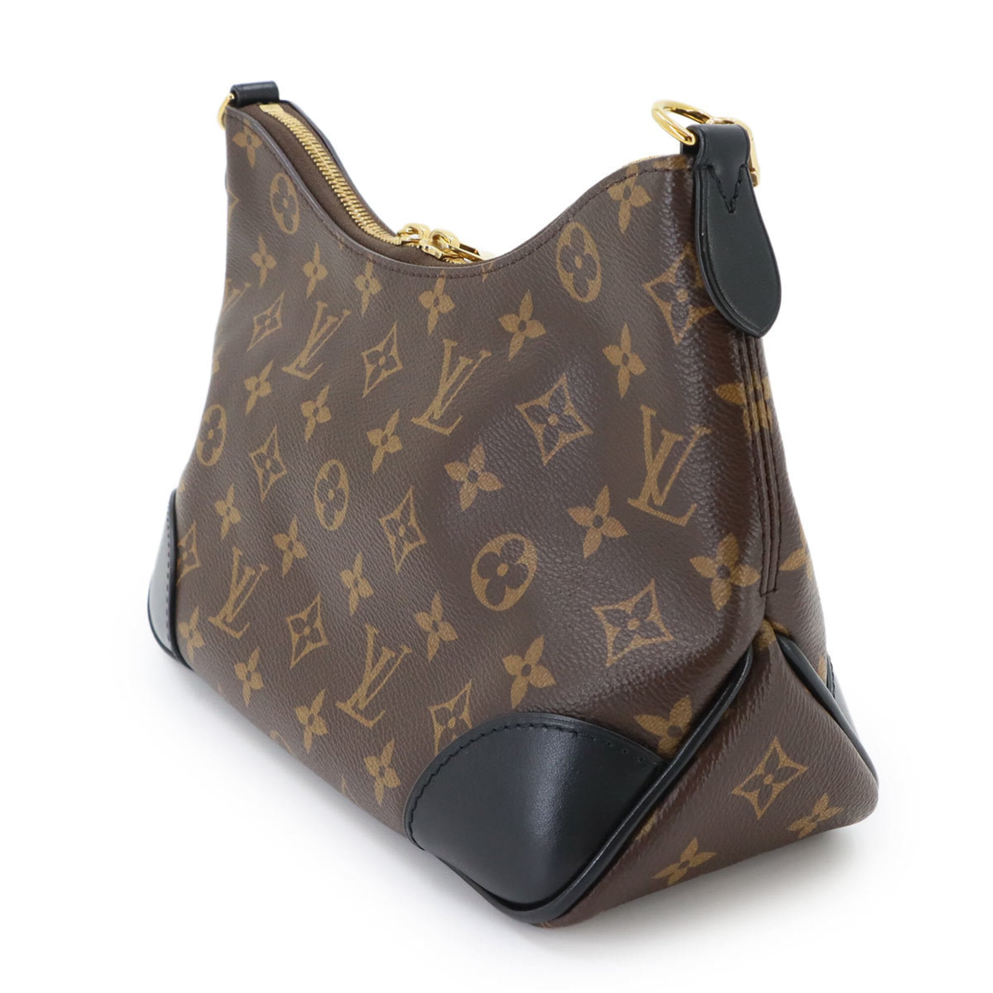 Louis Vuitton Monogram Noir Monogram Canvas Leather Handbag Shoulder Bag (Pre-Owned)