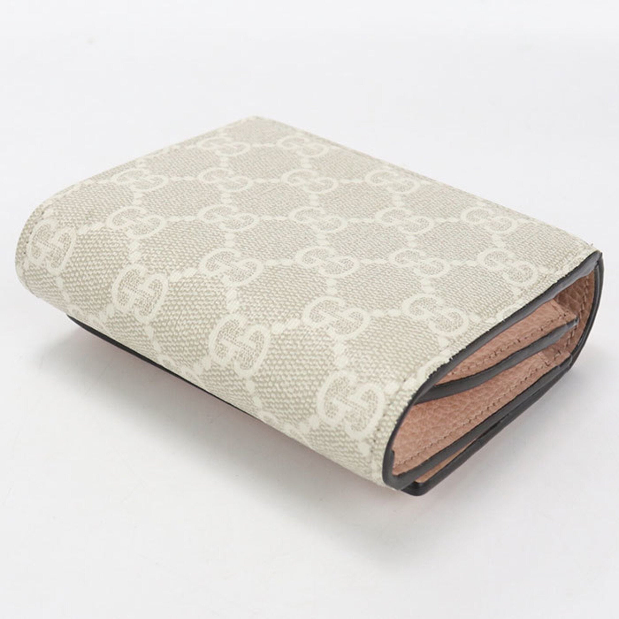 Gucci Pink Gg Supreme Wallet (Bi-Fold) (Pre-Owned)