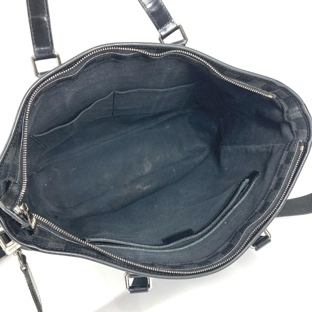 Louis Vuitton Black Damier Graphite Canvas Shoulder Bag Tote Bag (Pre-Owned)