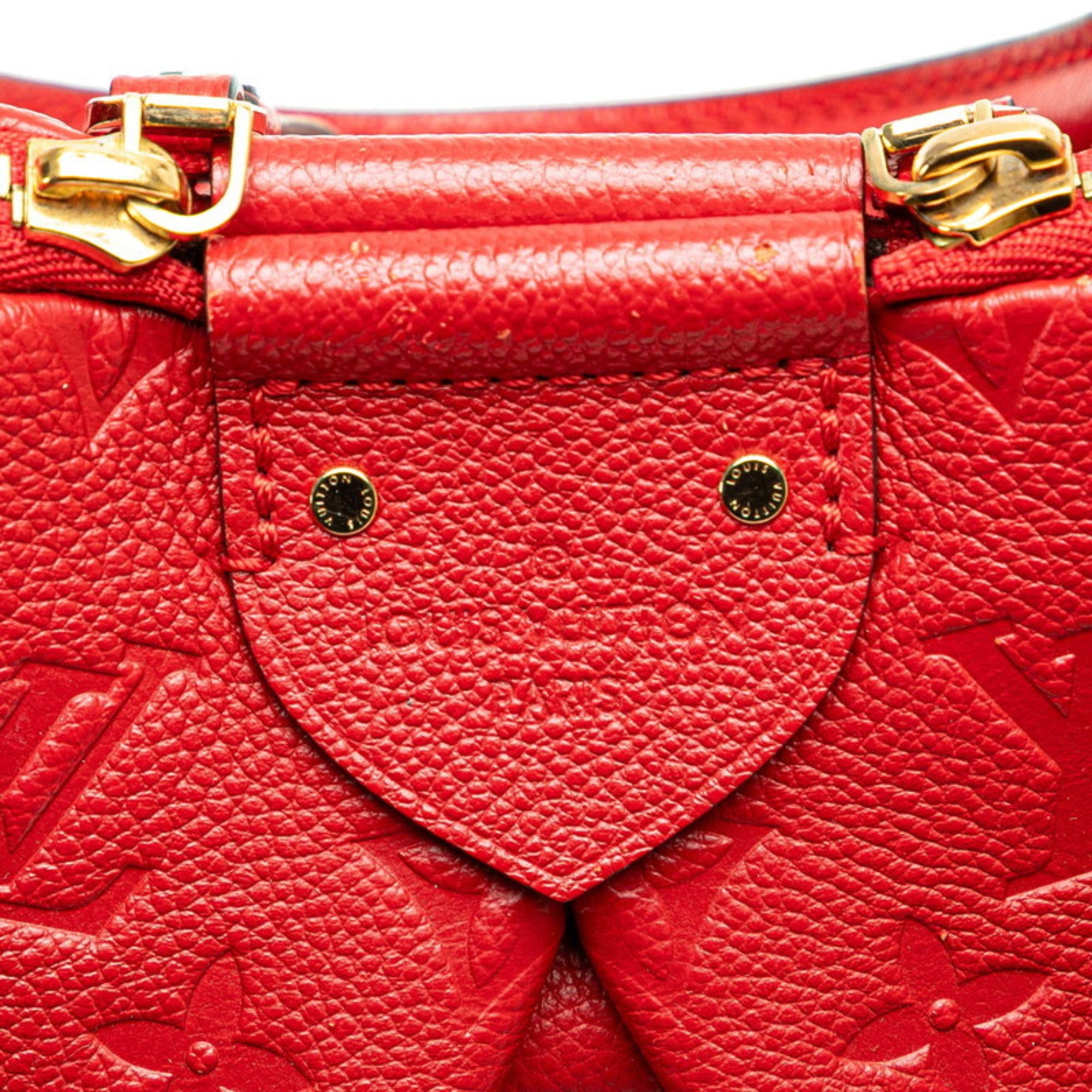 Louis Vuitton Cerise Red Color Leather Handbag Shoulder Bag (Pre-Owned)