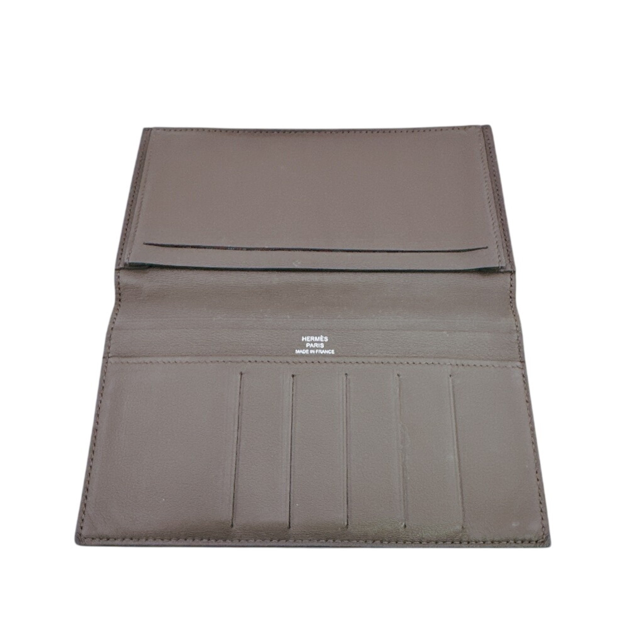 Hermes Brown Leather Wallet (Bi-Fold) (Pre-Owned)