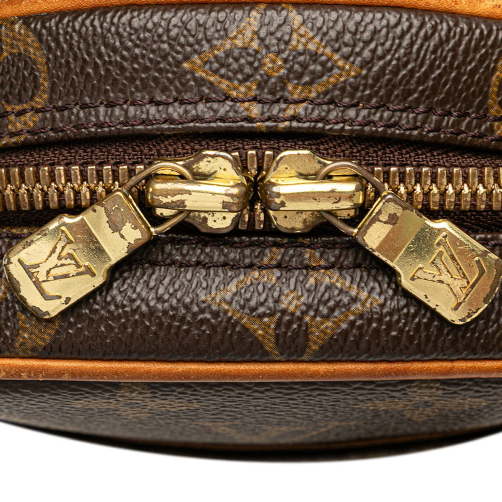 Louis Vuitton Brown Pvc Leather Sling Bag (Pre-Owned)