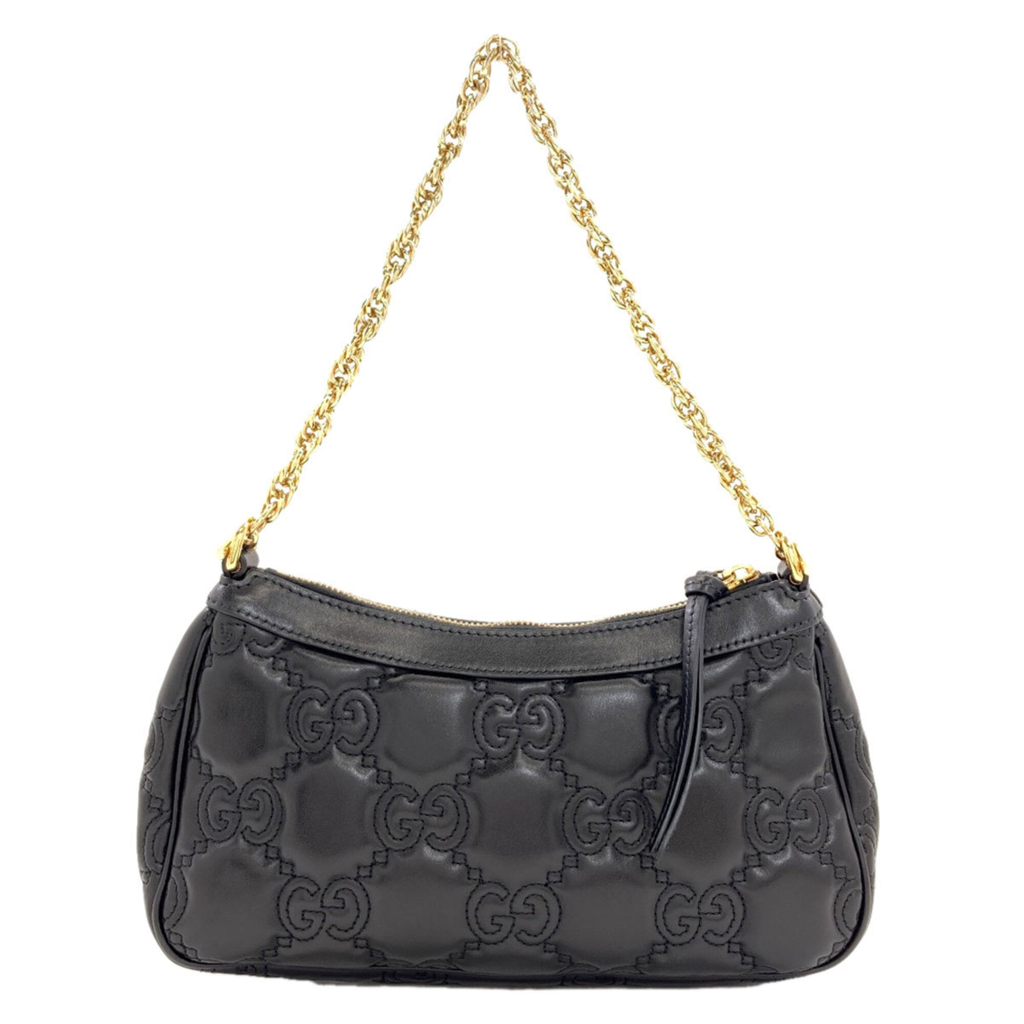 Gucci Black Leather Handbag (Pre-Owned)