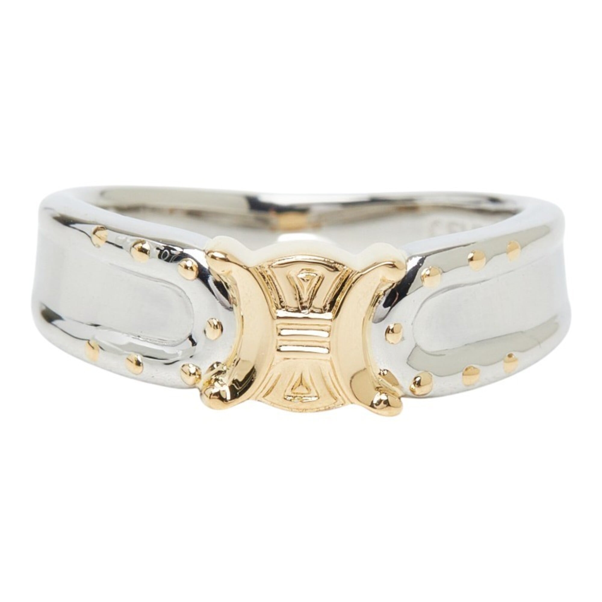 Celine Yellow Gold (18K) Platinum 900 Band Ring (Pre-Owned)