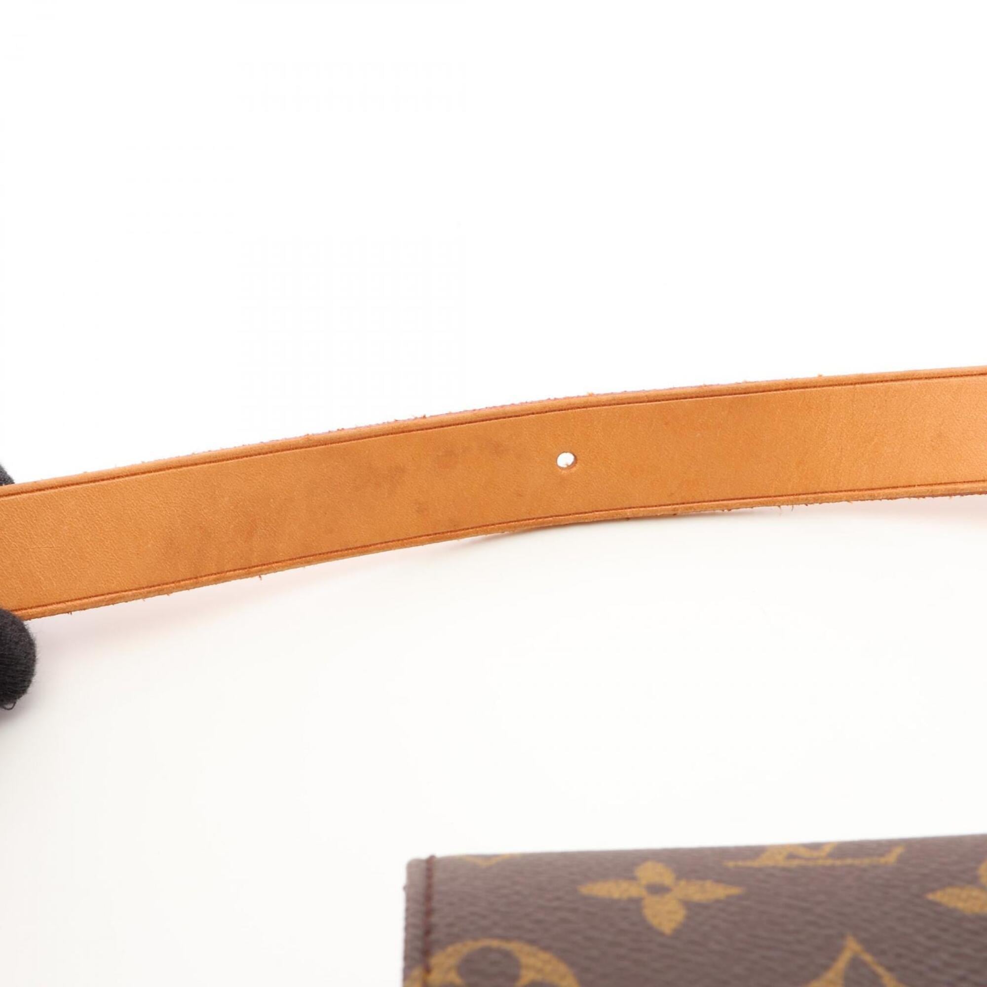 Louis Vuitton Brown Coated Canvas Pvc Monogram Leather Handbag Shoulder Bag (Pre-Owned)