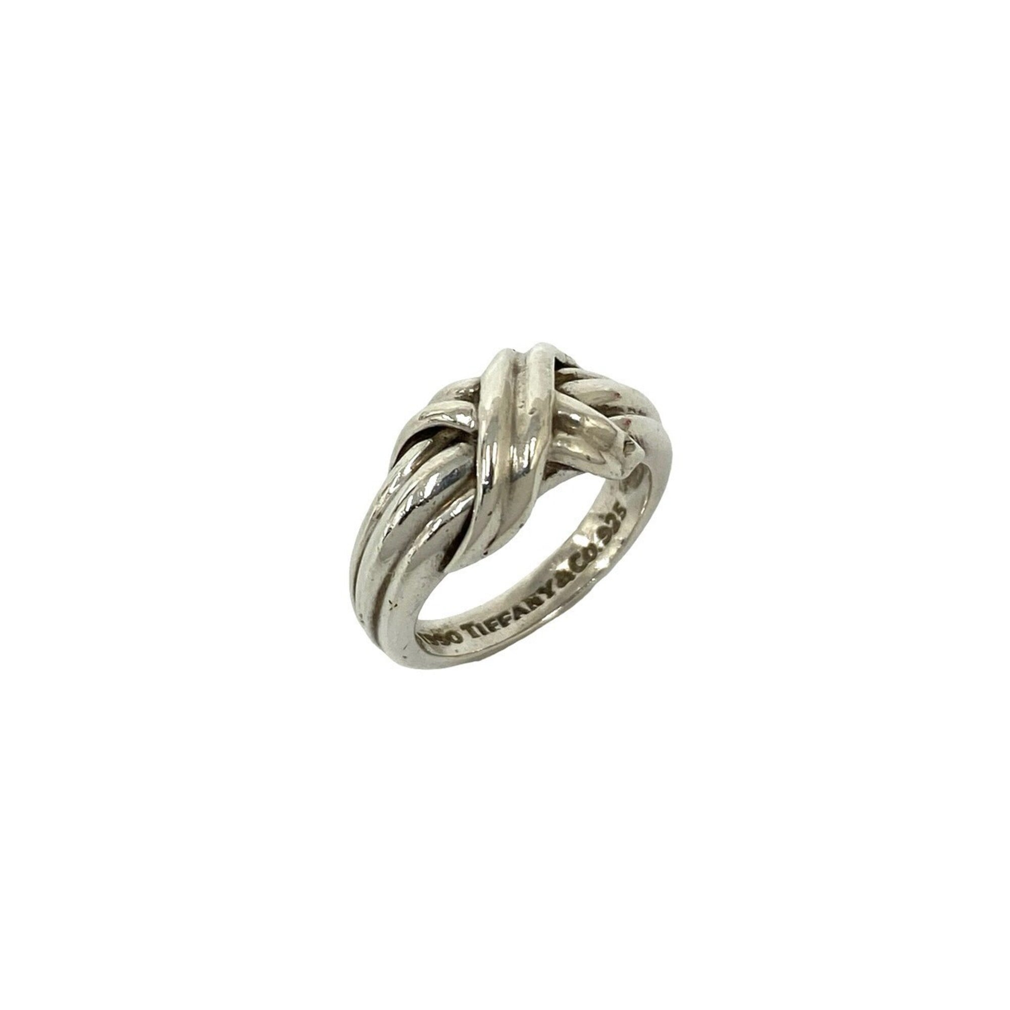 Tiffany Silver Silver 925 Band Ring (Pre-Owned)