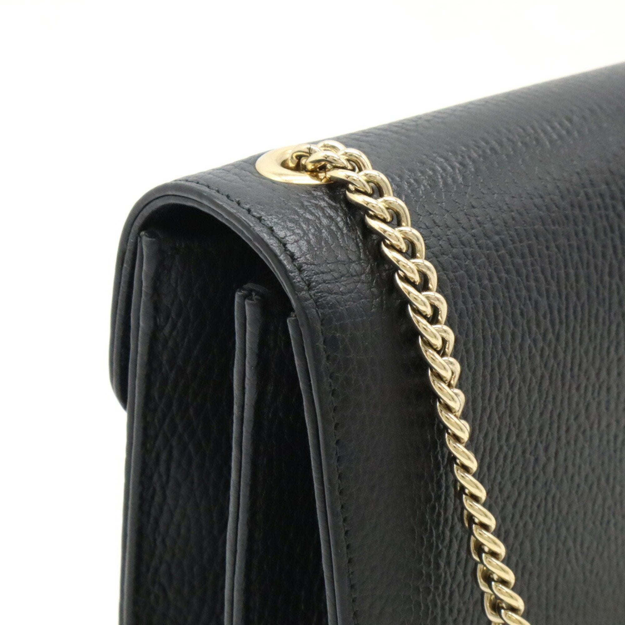 Gucci Black Leather Shoulder Bag (Pre-Owned)