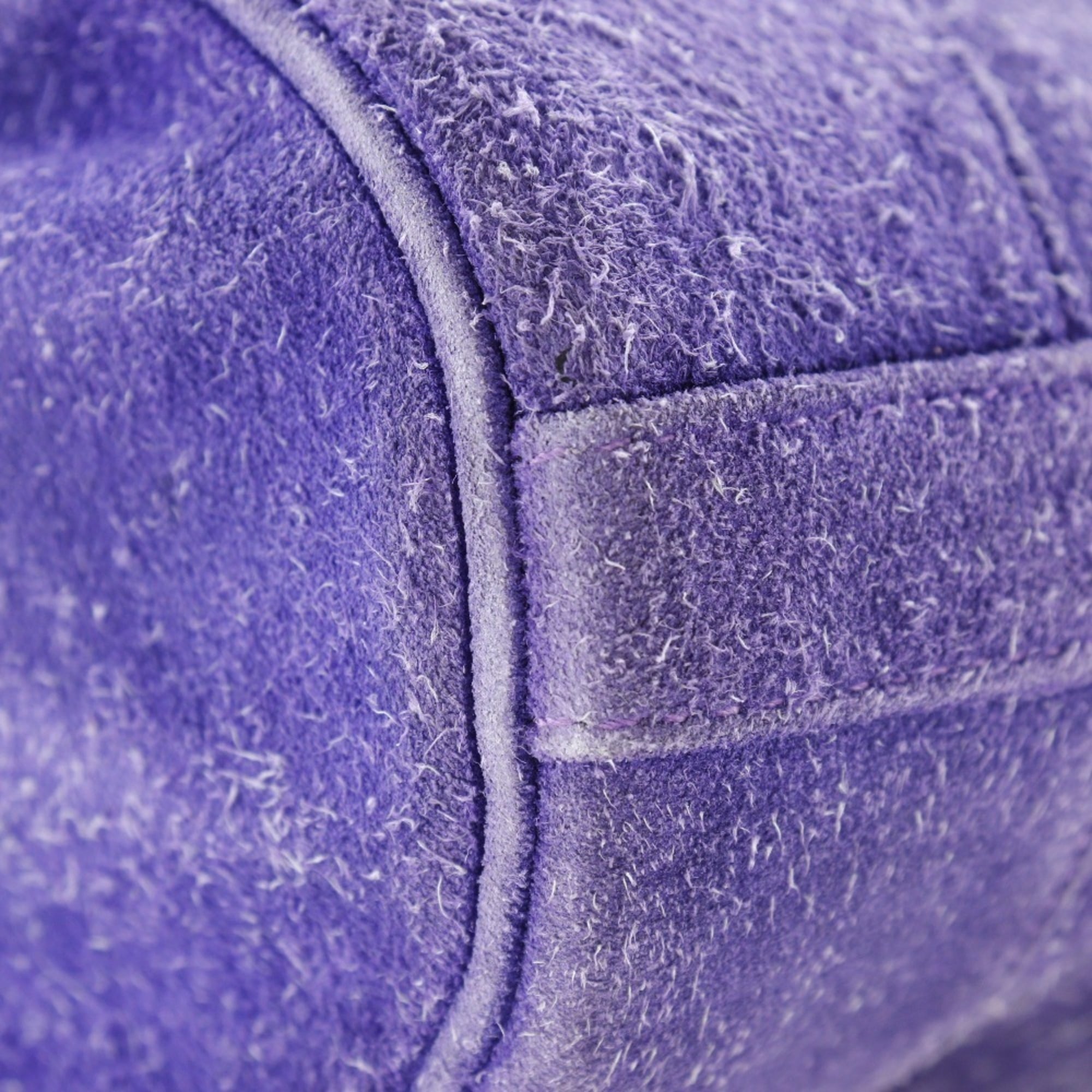 Hermes Purple Suede Shoulder Bag (Pre-Owned)