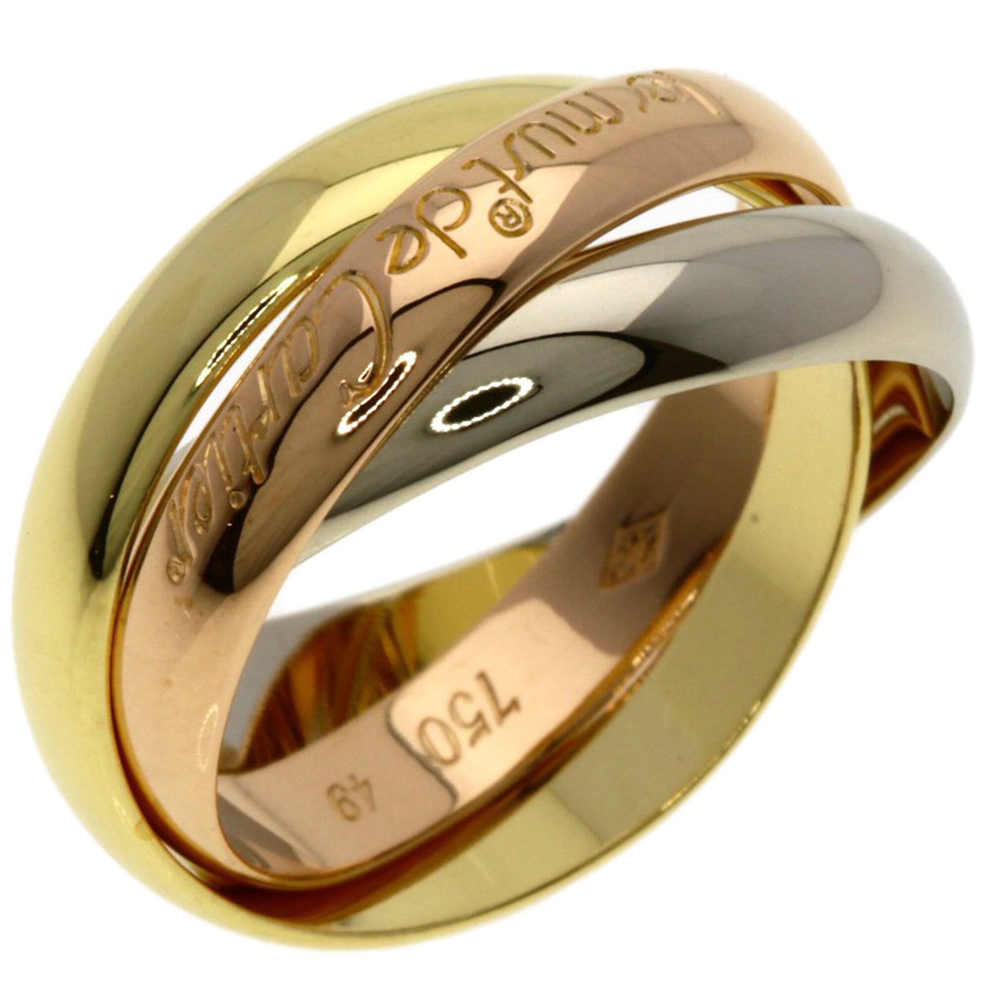 Cartier Yellow Gold (18K) Pink Gold (18K) White Gold (18K) Band Ring (Pre-Owned)