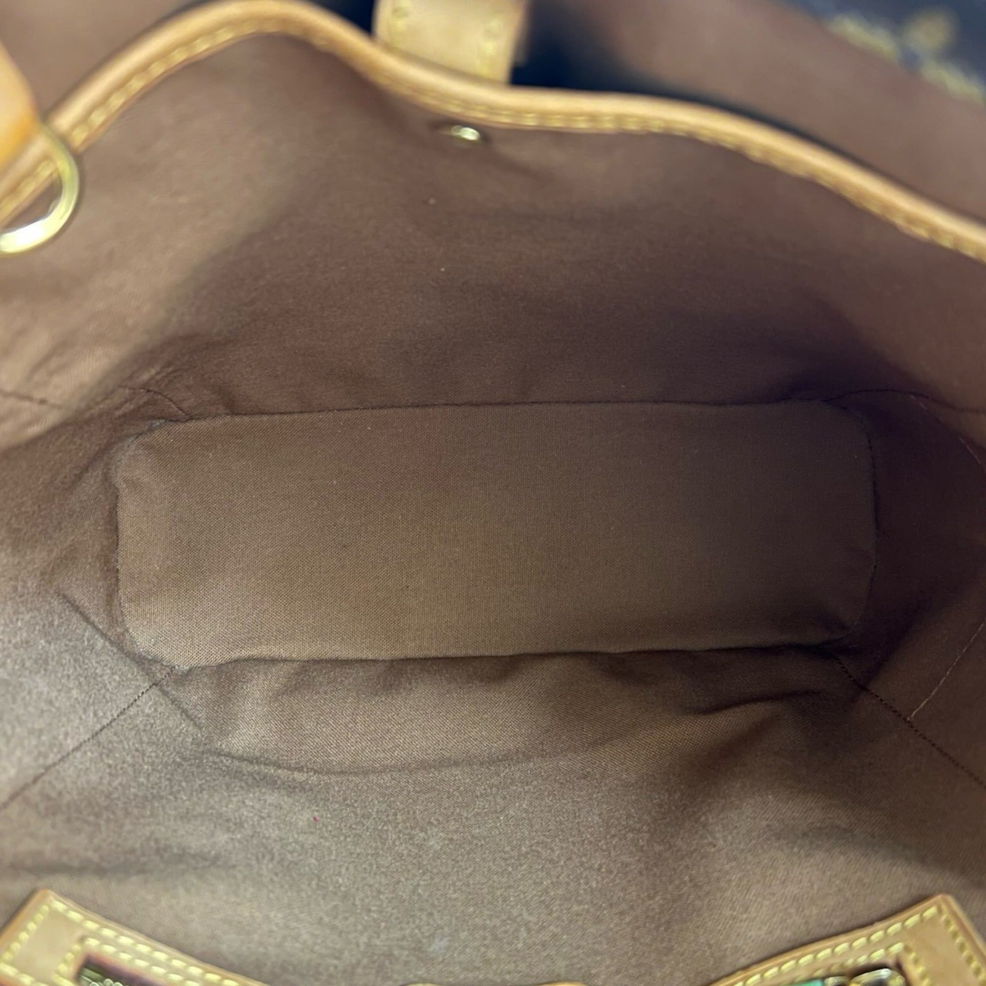 Louis Vuitton Brown Leather Pvc Handbag Tote Bag (Pre-Owned)
