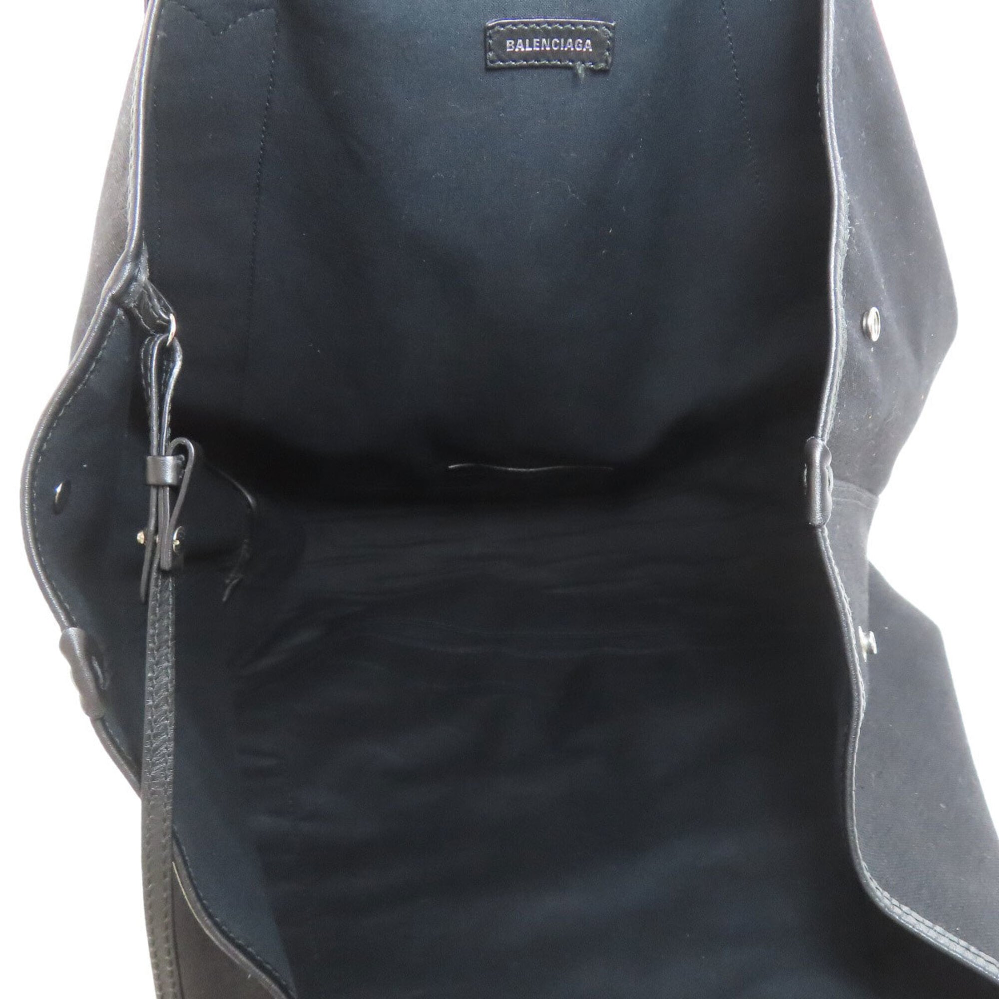 Balenciaga Black Canvas Pouch Tote Bag (Pre-Owned)