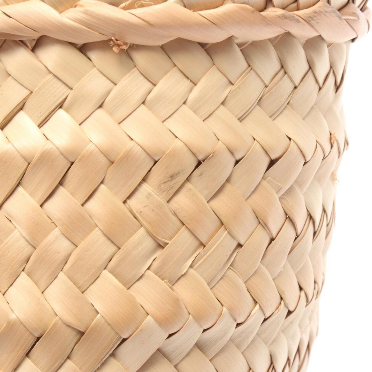 Loewe Beige Brown Leather Raffia Basket Handbag (Pre-Owned)
