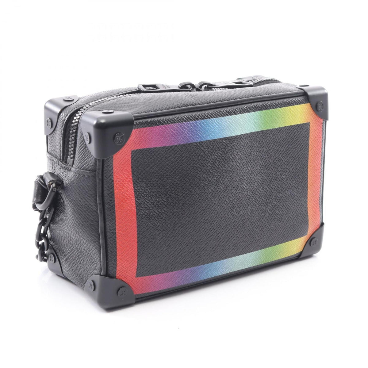 Louis Vuitton Black Multi-Color Leather Handbag Shoulder Bag (Pre-Owned)