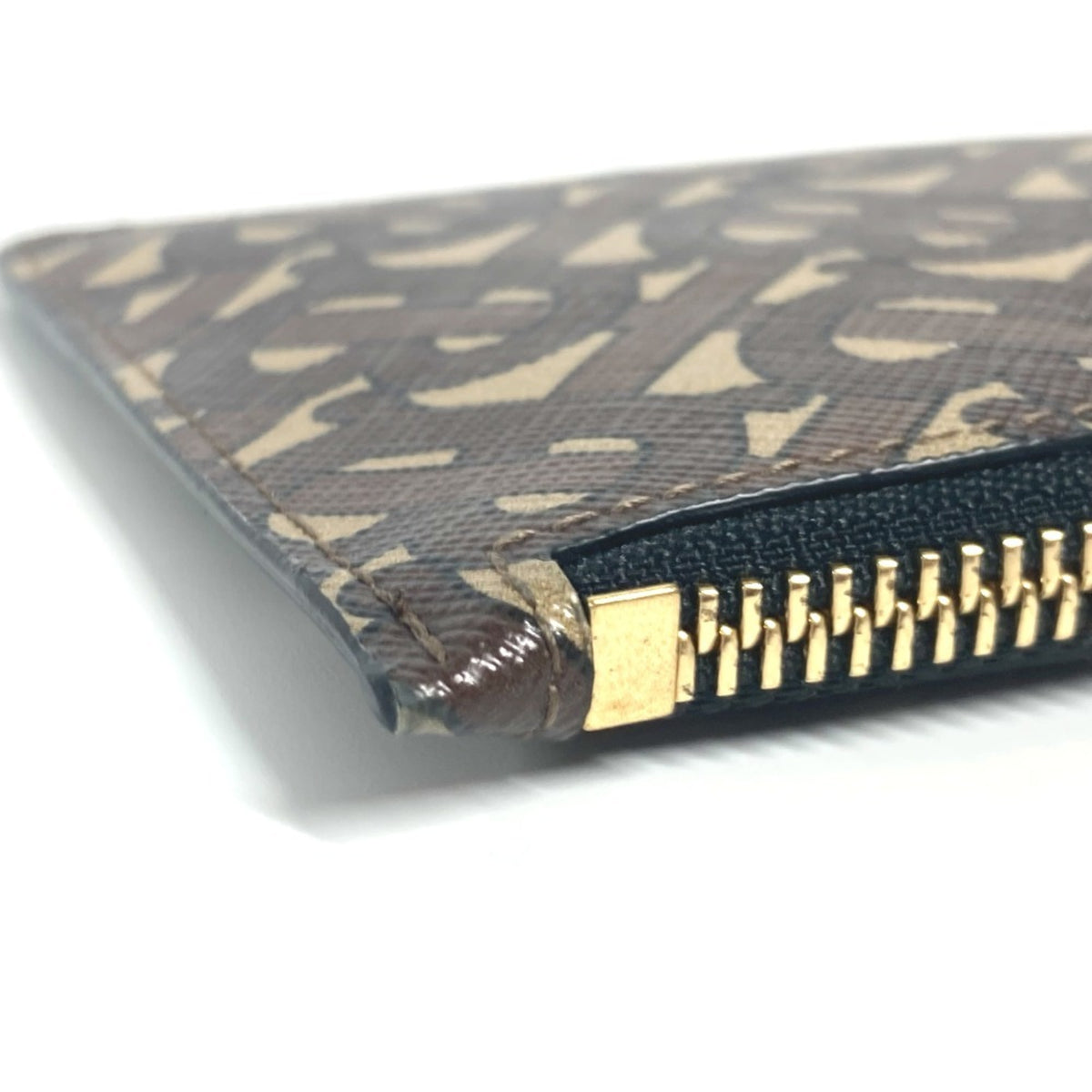 Burberry Beige Brown Leather Coin Purse/Coin Case (Pre-Owned)