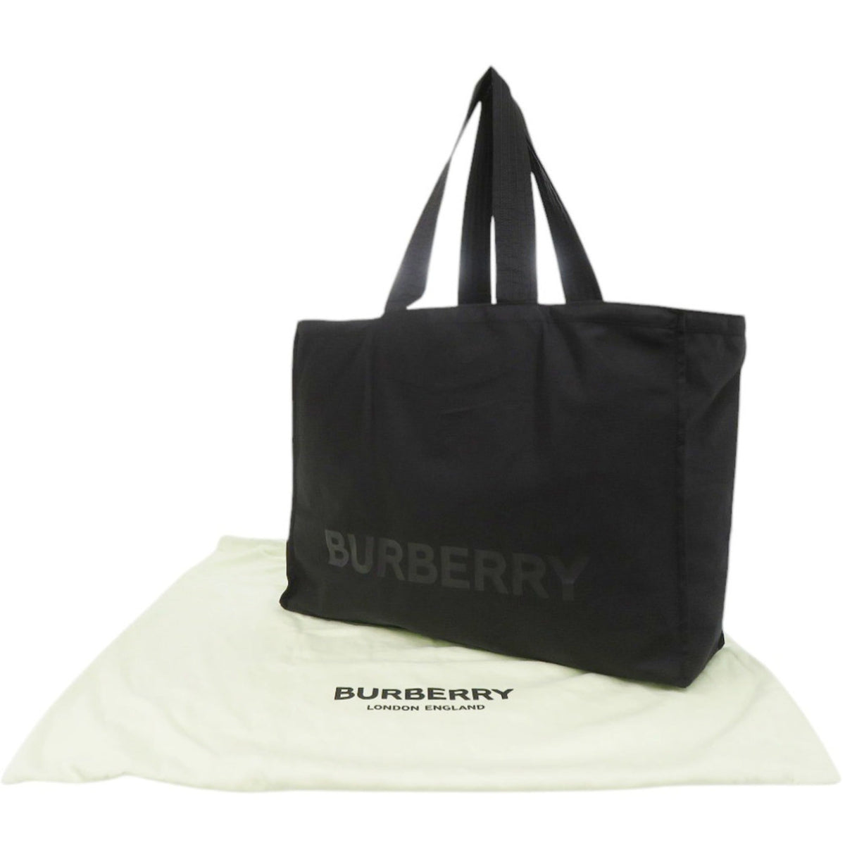 Burberry Black Nylon Tote Bag (Pre-Owned)