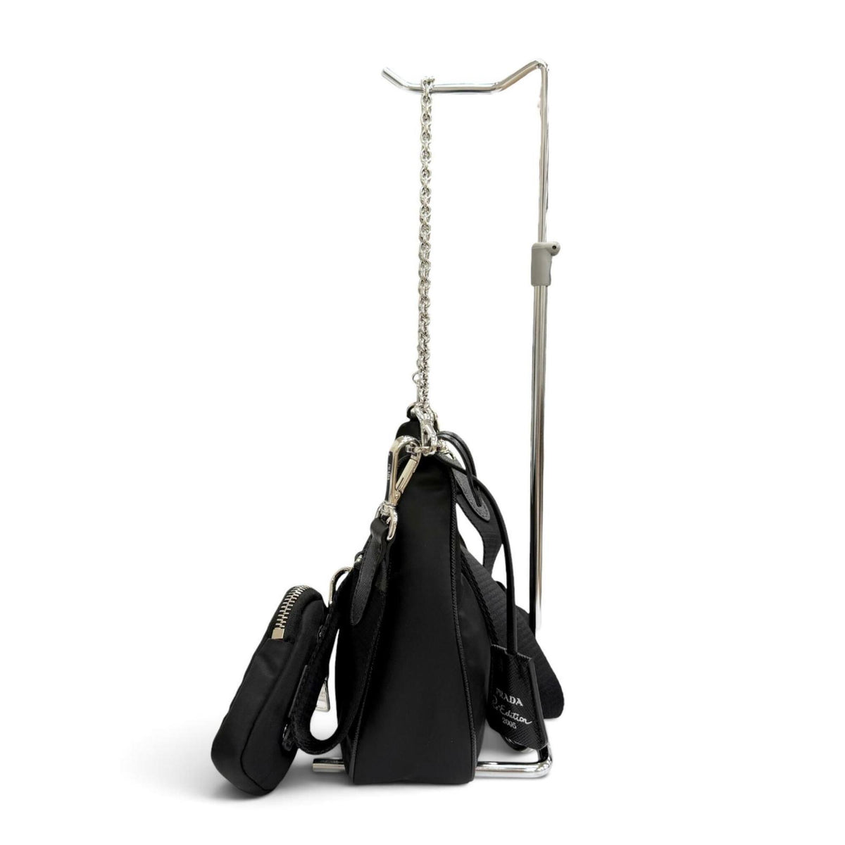 Prada Black Nylon Pouch Shoulder Bag (Pre-Owned)