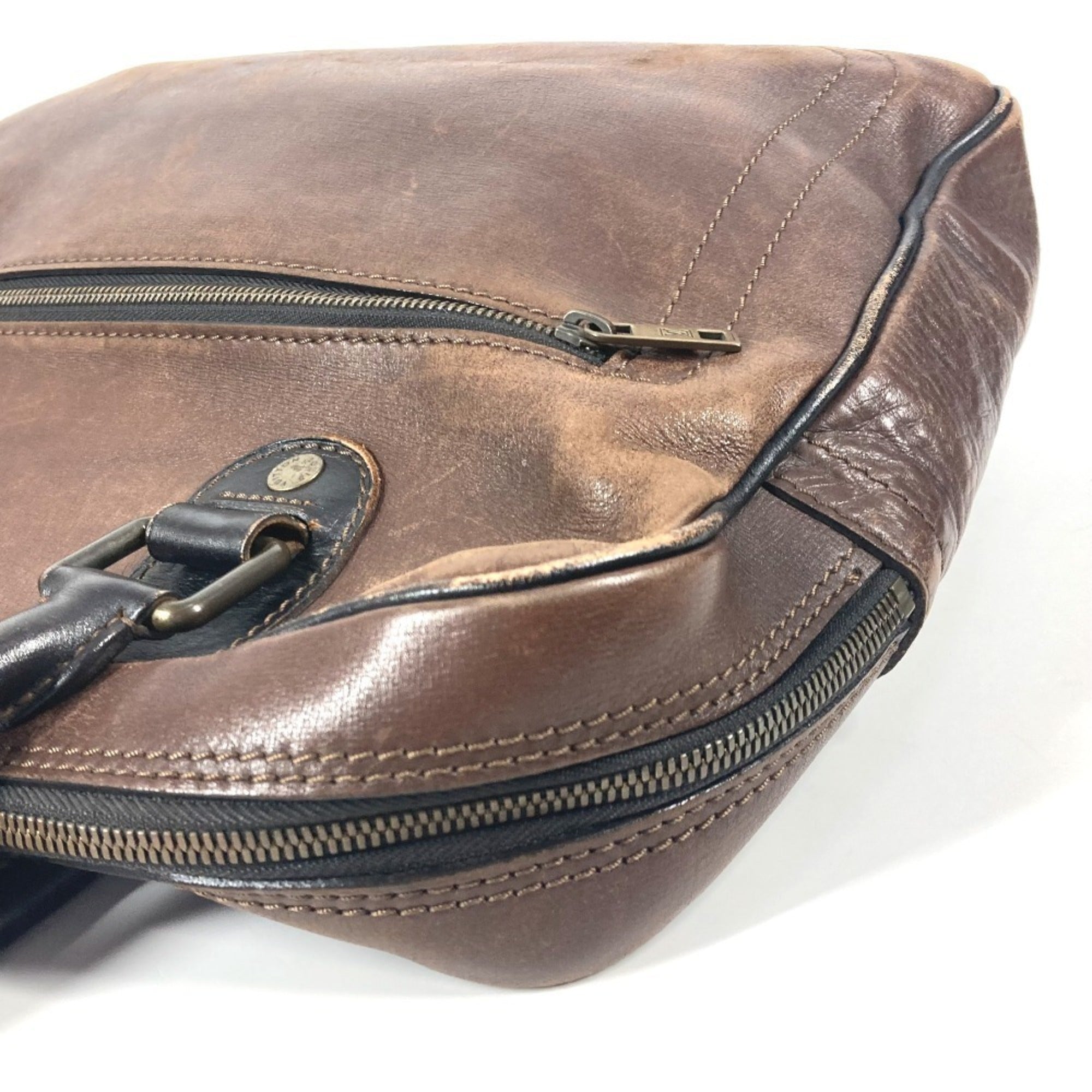 Louis Vuitton Brown Galle Utah Leather Briefcase Handbag Tote Bag (Pre-Owned)