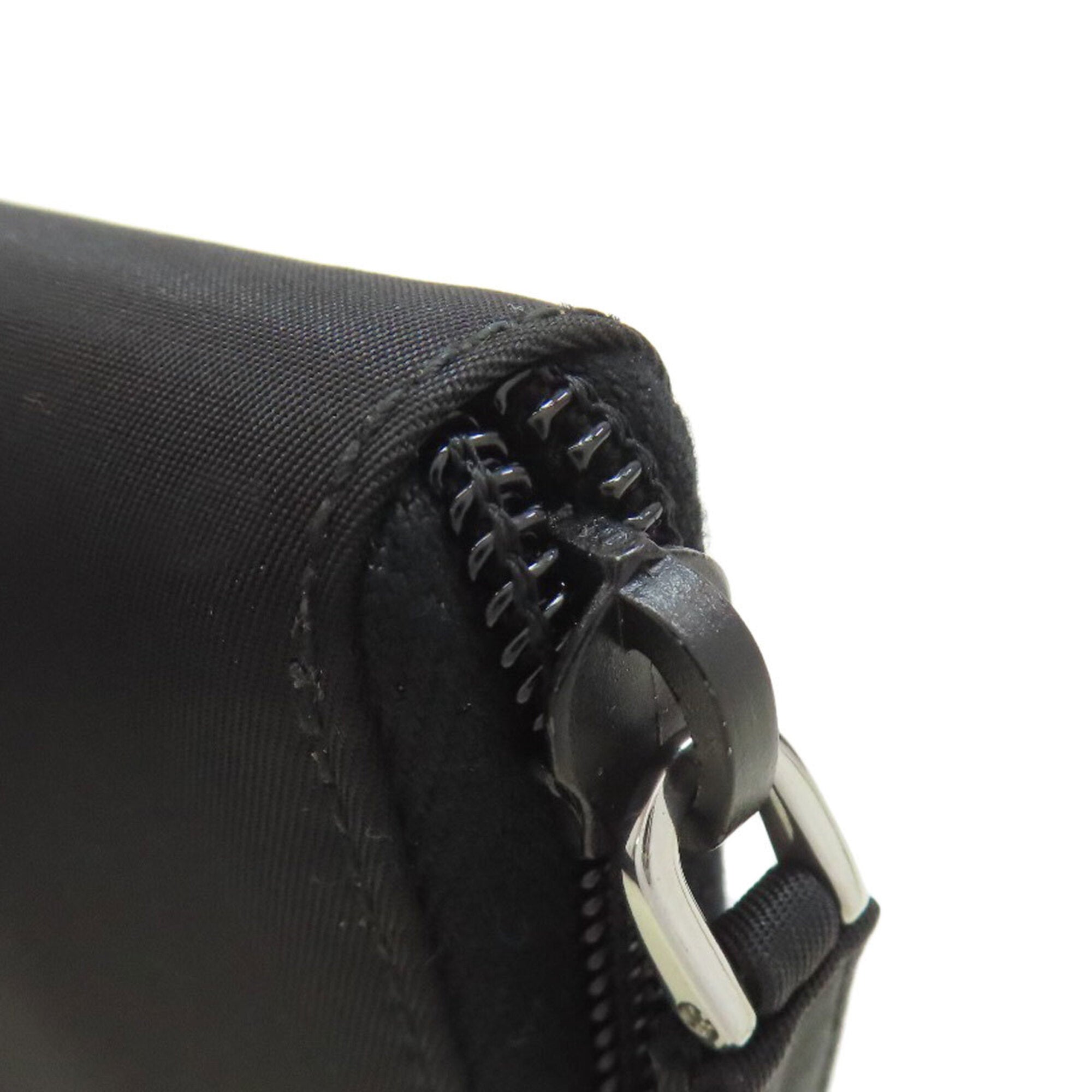 Prada Black Nylon Long Wallet (Bi-Fold) (Pre-Owned)
