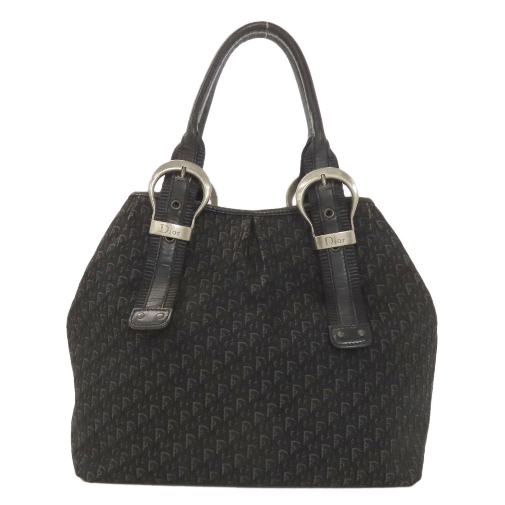 Christian Dior Black Canvas Tote Bag (Pre-Owned)