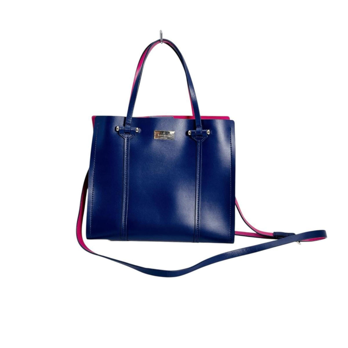 Kate Spade Blue Pink Leather Handbag (Pre-Owned)