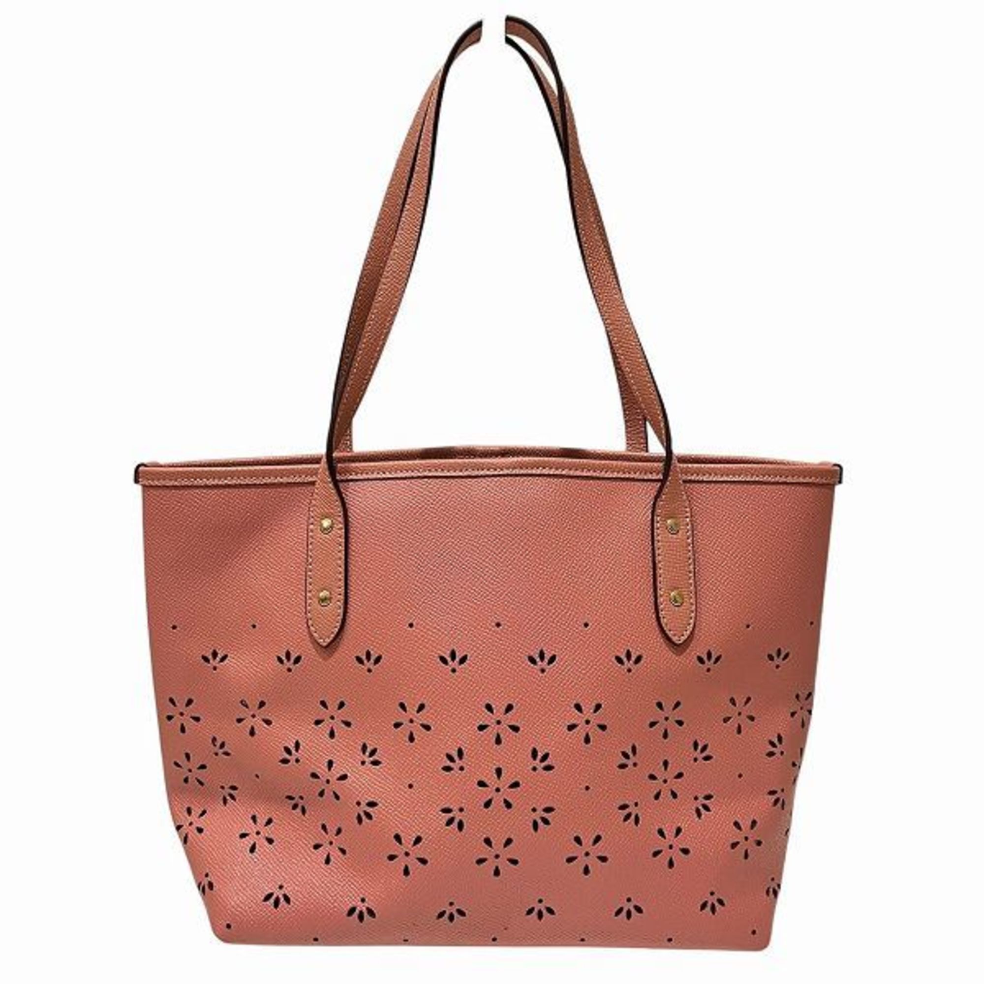 Coach Pink Leather Handbag (Pre-Owned)